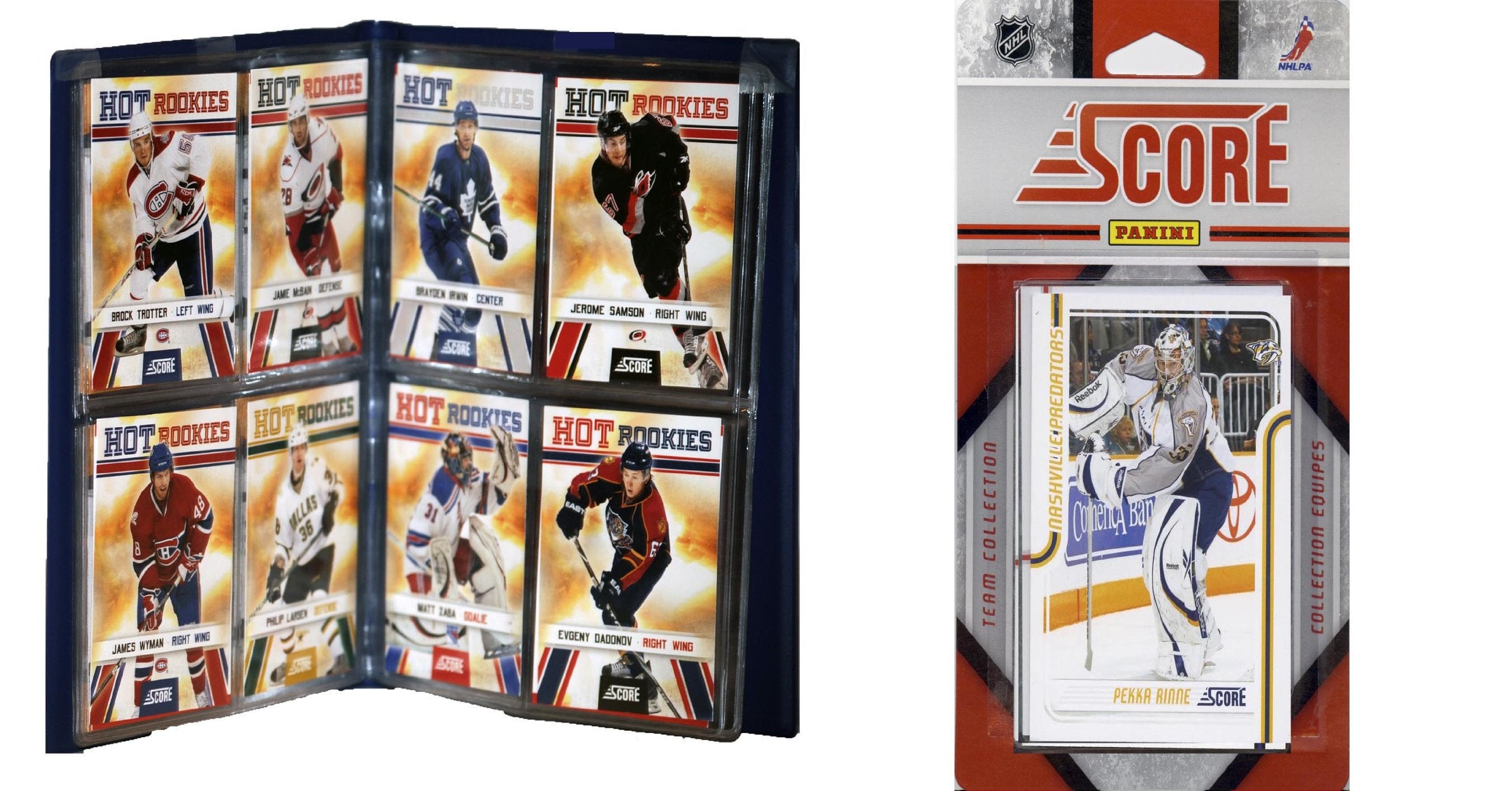 NHL Nashville Predators Licensed 2011 Score Team Set and Storage Album