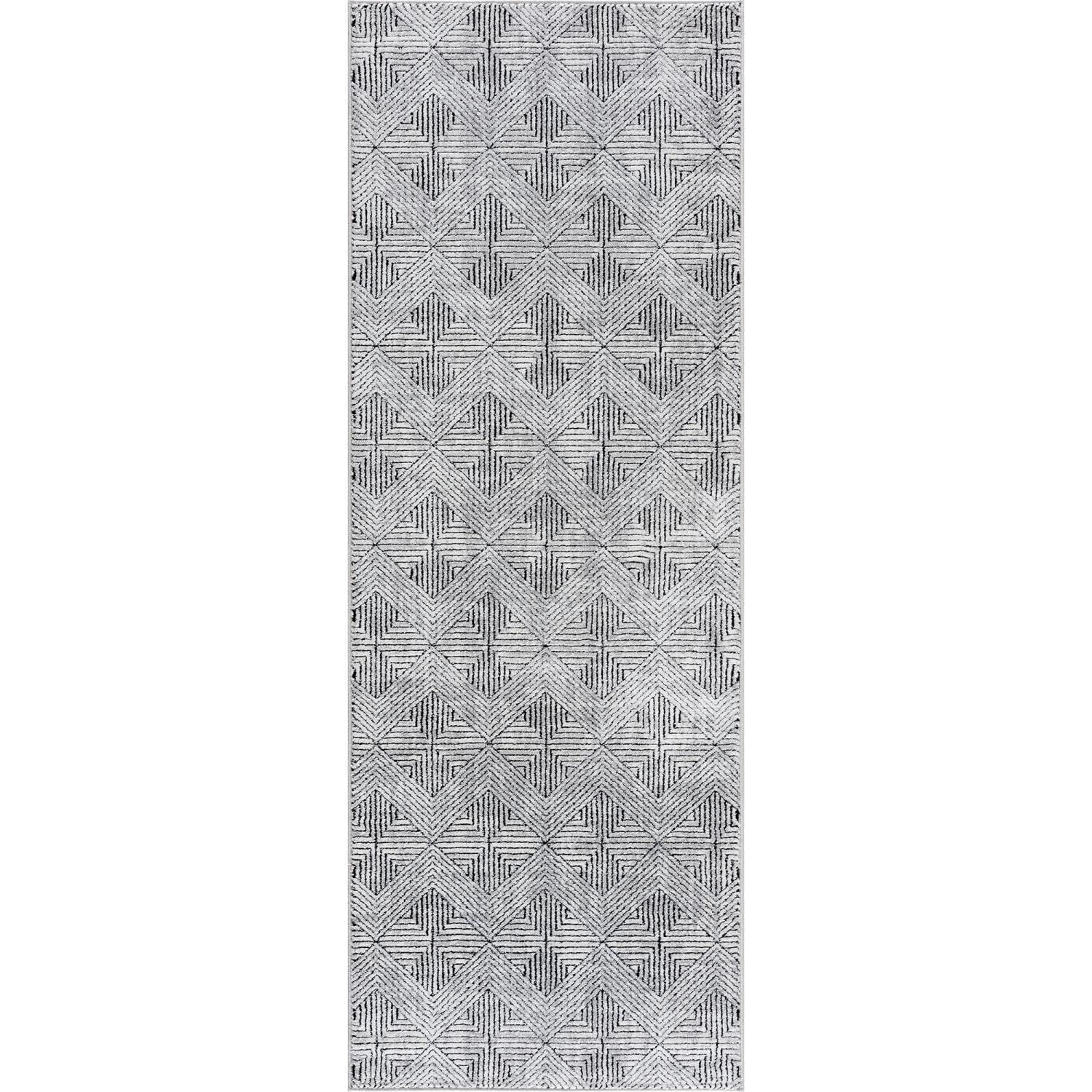 United Weavers Reserve La Luna Black Runner Rug 27 x 72”