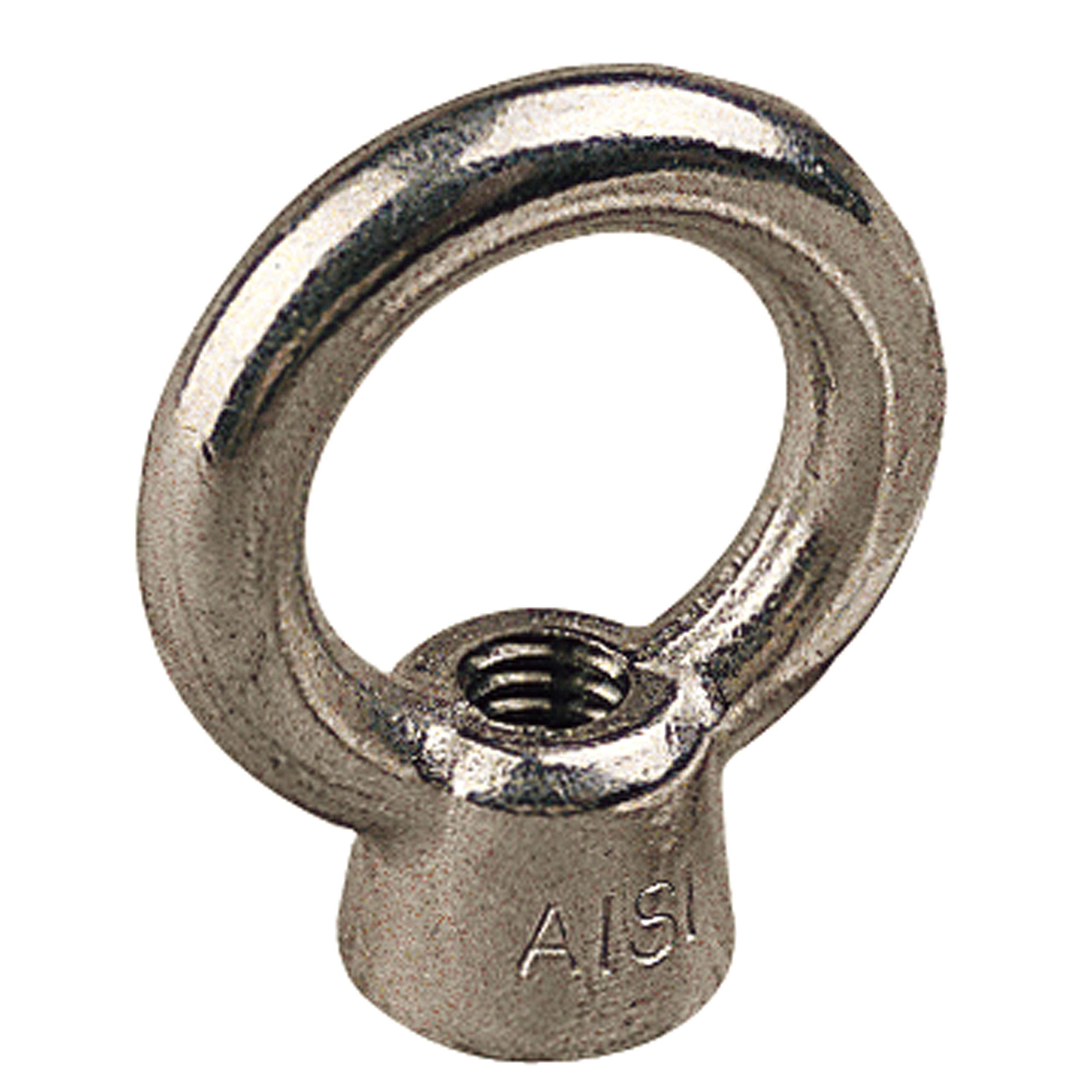 STAINLESS STEEL EYE NUT1/4IN 20 NC X 5/8IN EYE