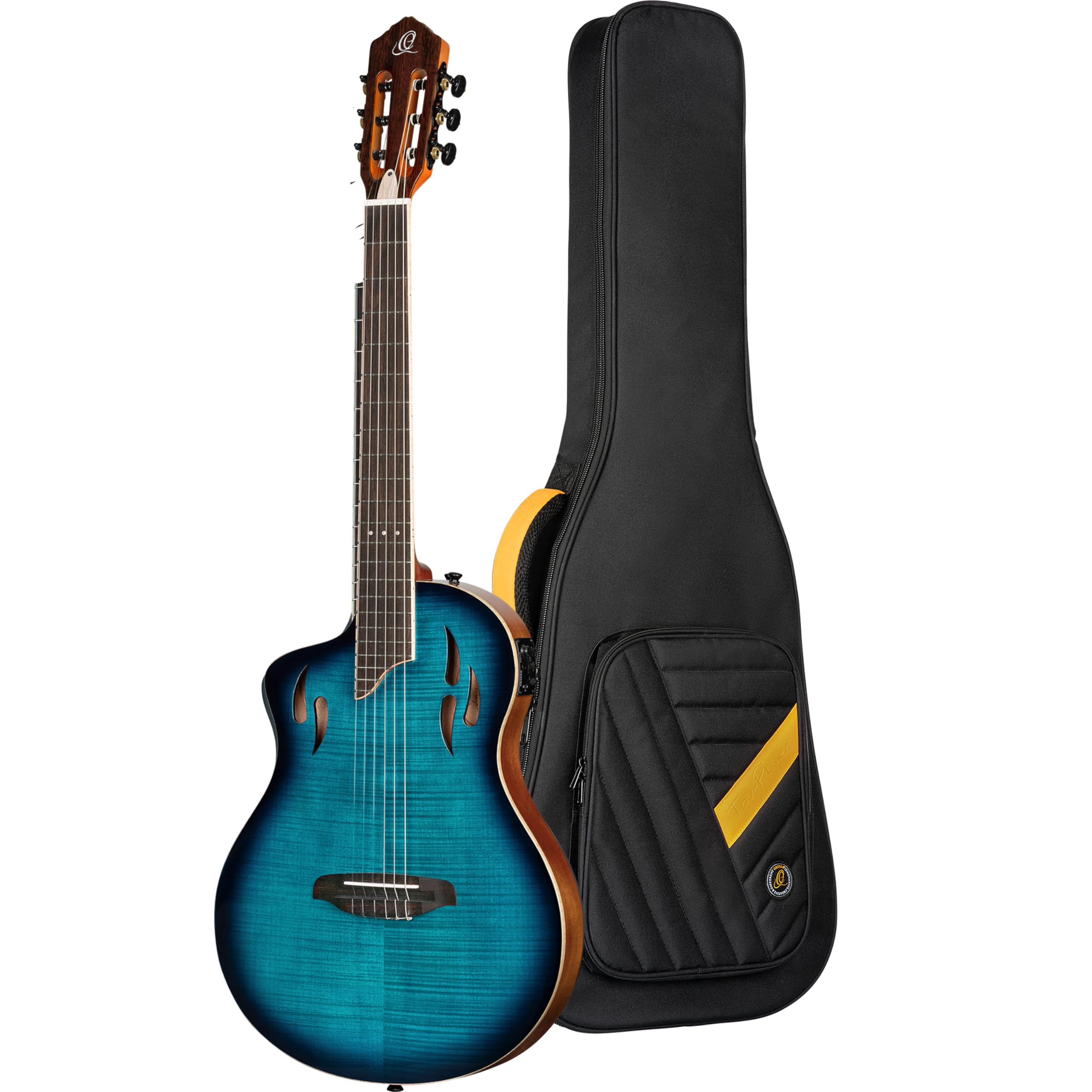 TourPlayer Series Left-Handed Thinline Crossover Electric Nylon Guitar w/Bag