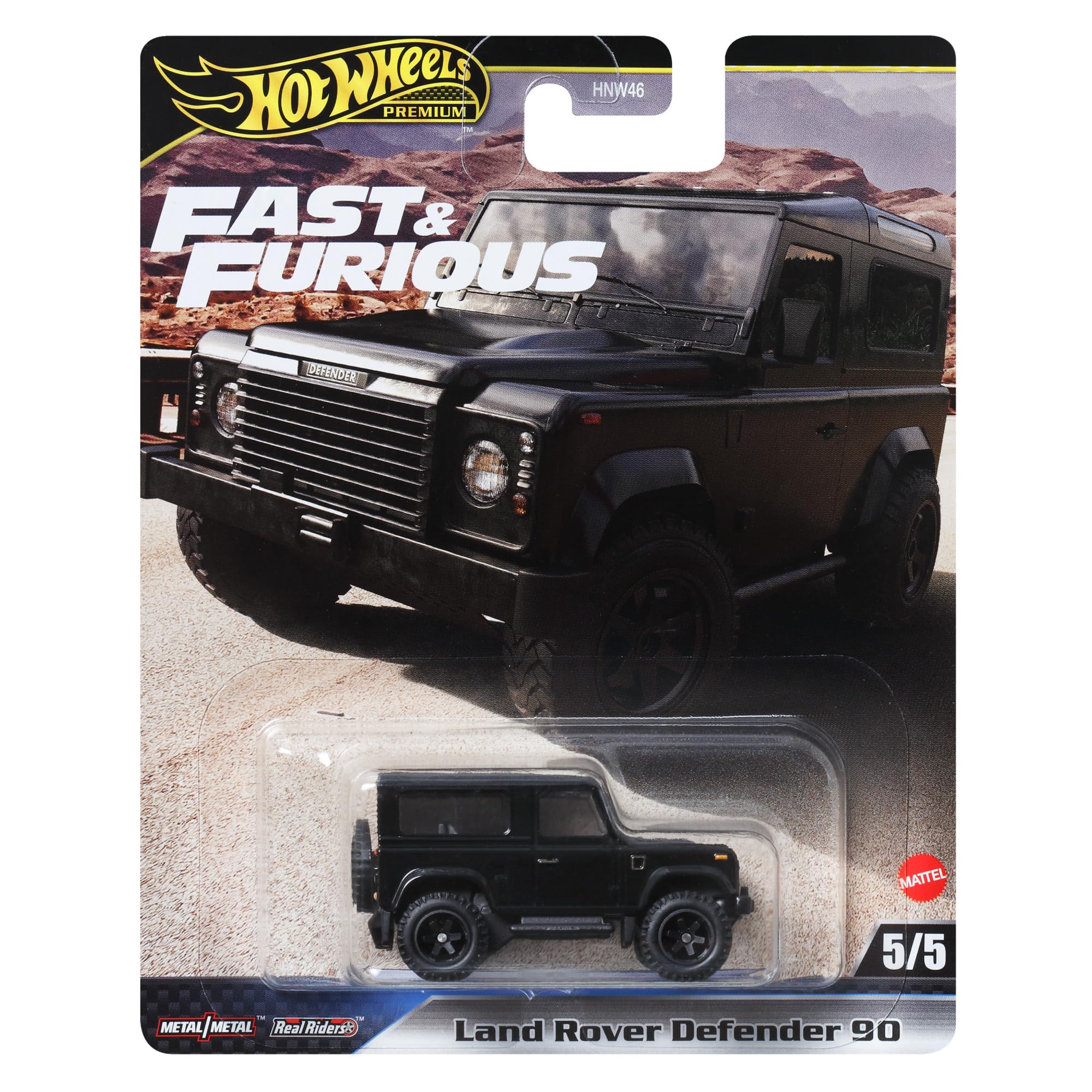 Land Rover Defender 90 Black F9″ (2021) Movie ?Fast & Furious? Series Diecast Model Car by Hot Wheels