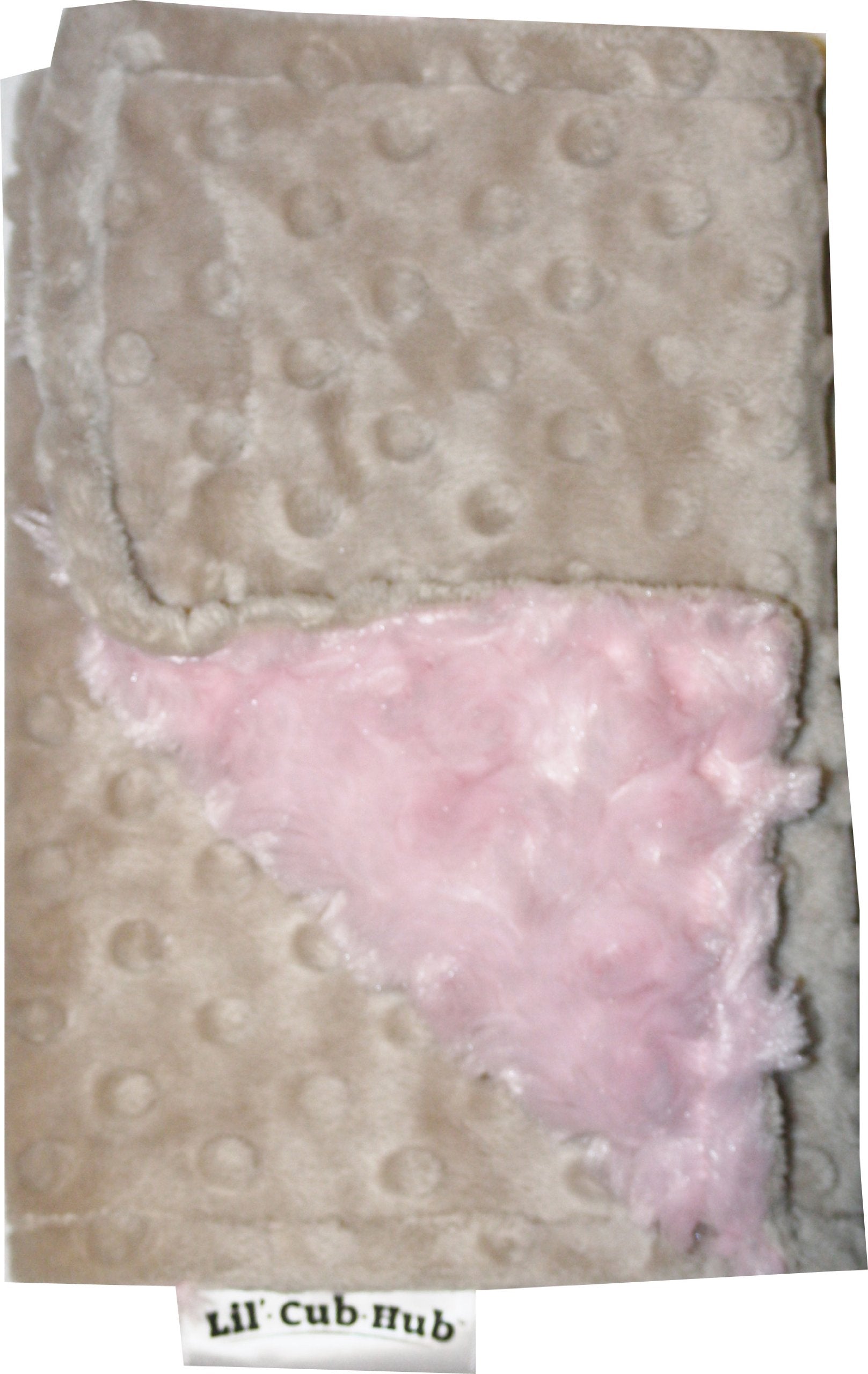 Burp Cloth - Mocha Dot/Pink Rosebud Swirl