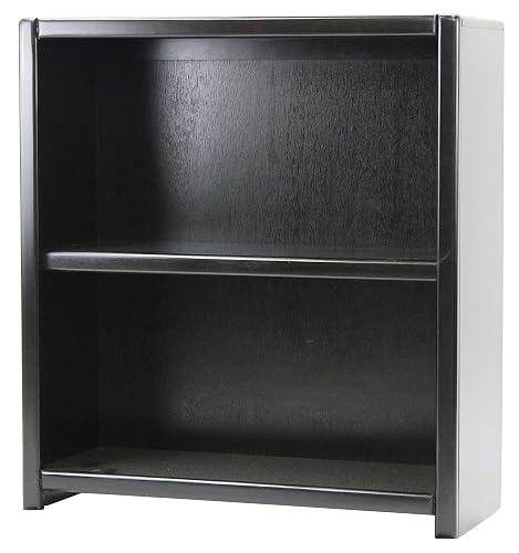 Poplar 36 Contemp. Bookcase in Antique Black