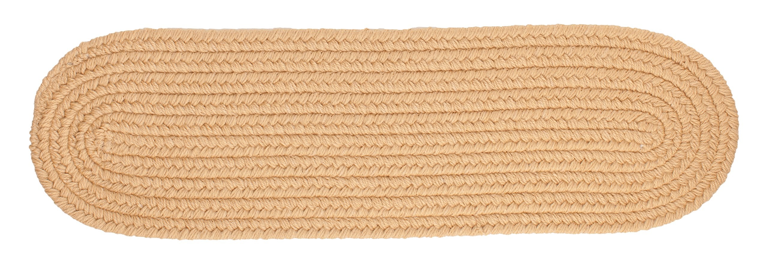 Rhody Rug S101A008X028 Braided Area Rugs, Wheat , 8 x 28""