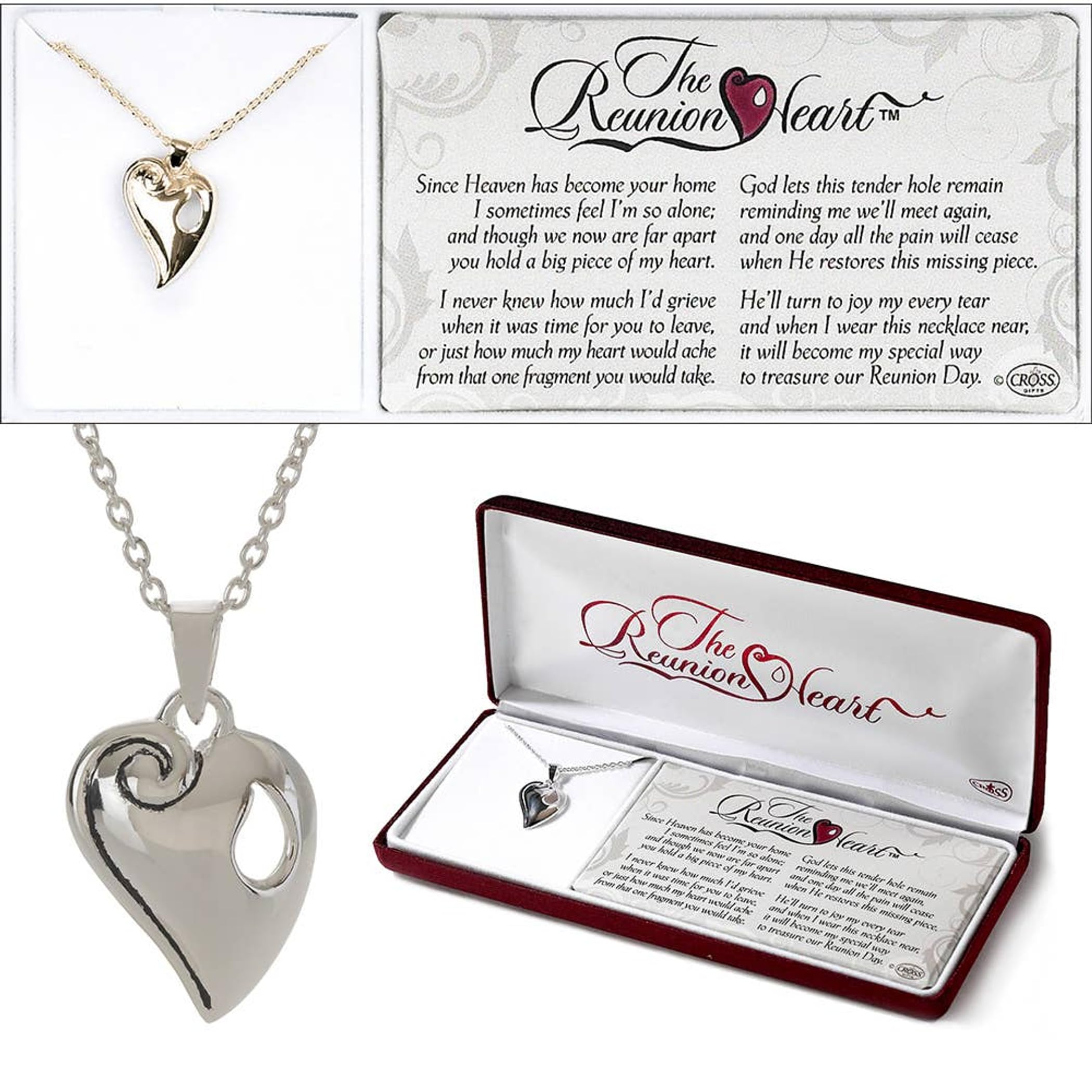 The Reunion Heart Necklace W/18 Chain