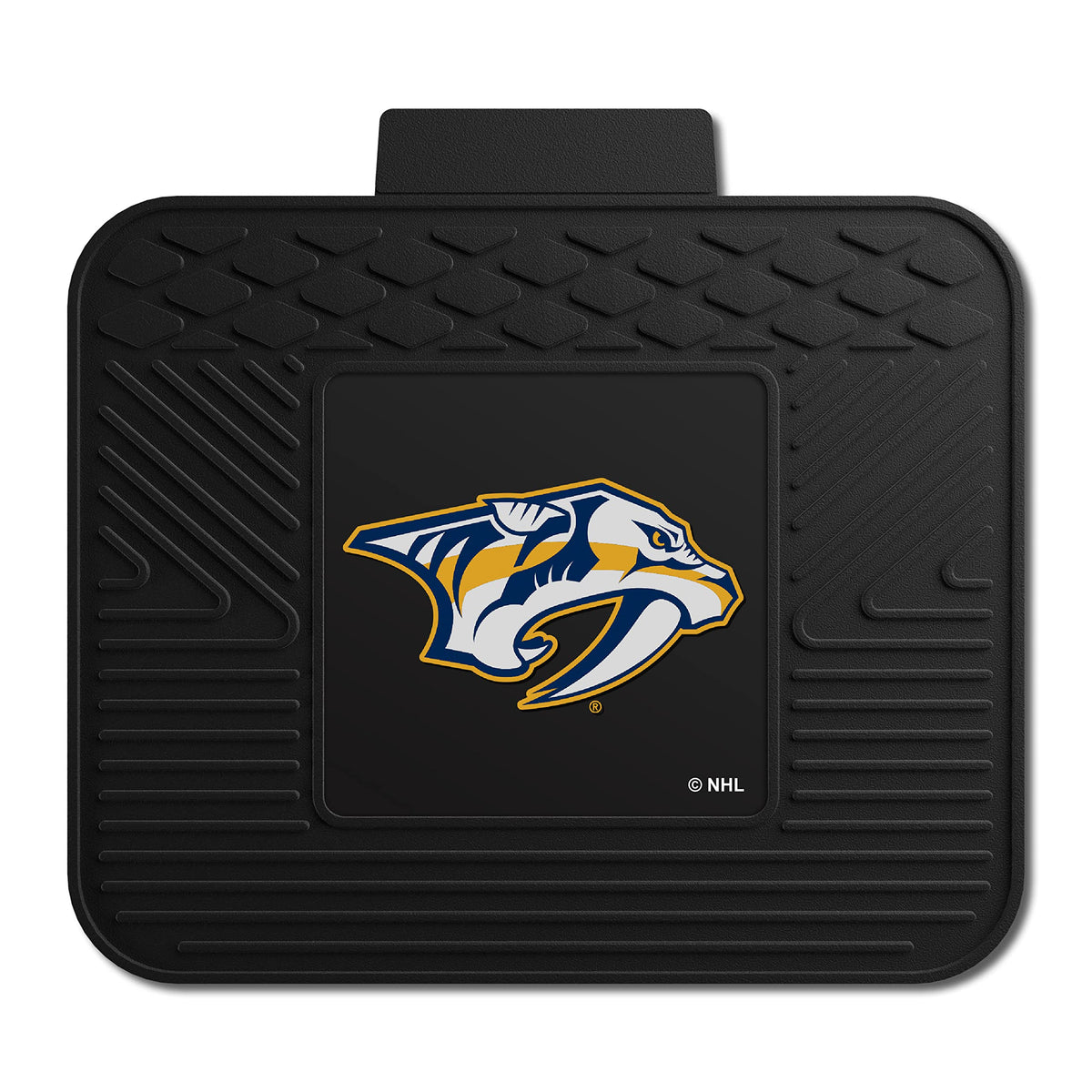 Fanmats 10773 Nashville Predators Back Row Utility Car Mat - 1 Piece - 14In X 17In, All Weather Protection, Universal Fit, Molde