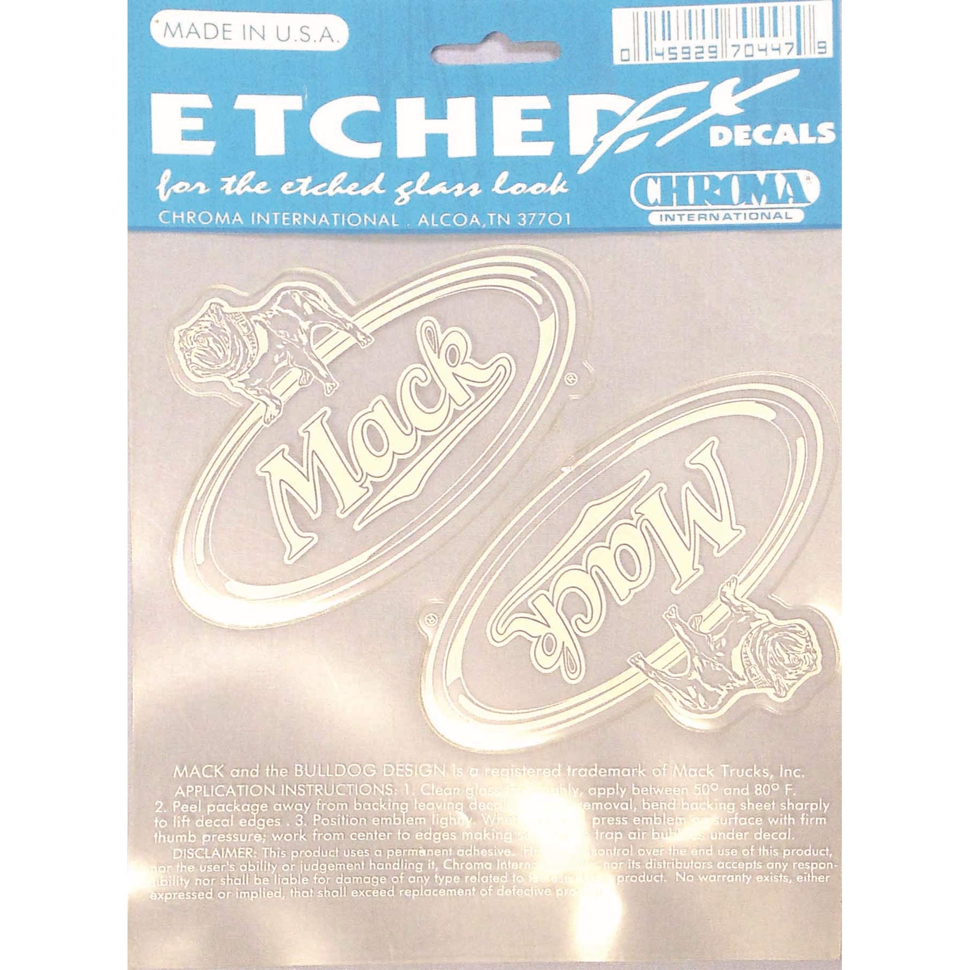 BARJAN - 04570447 MACK ETCH FX DECAL