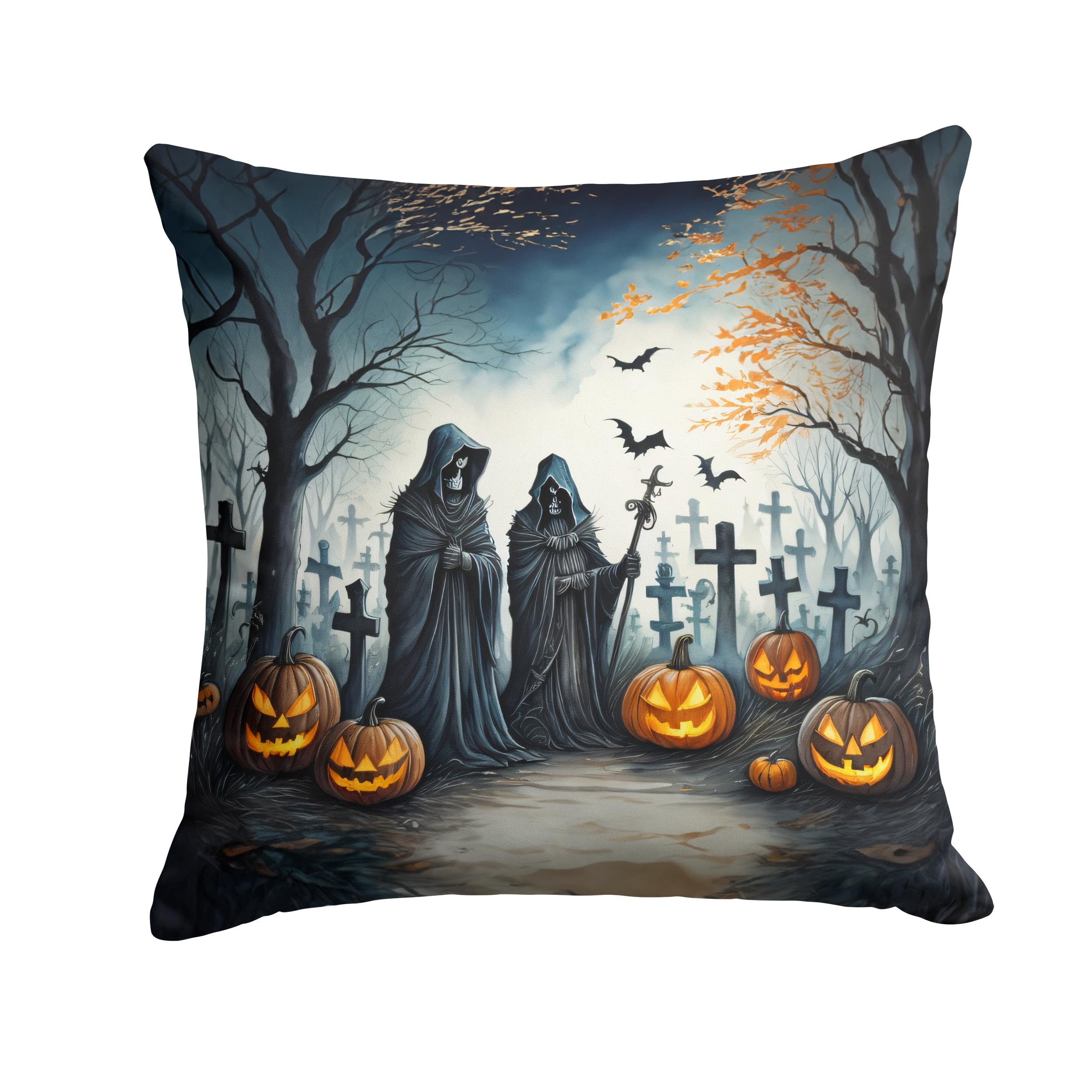 The Grim Reaper Spooky Halloween Throw Pillow