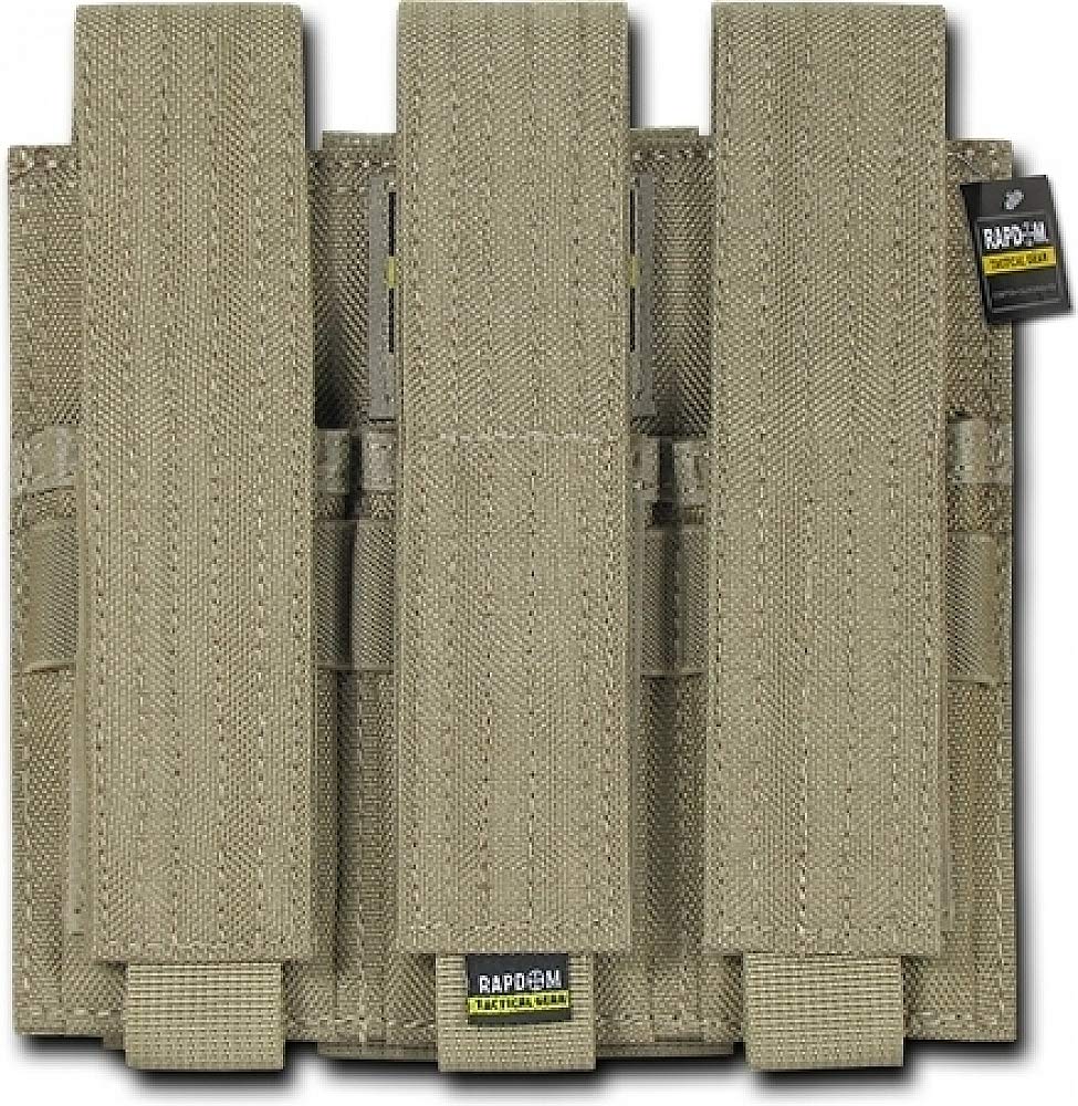 Triple Pistol Mag Pouch, Khaki