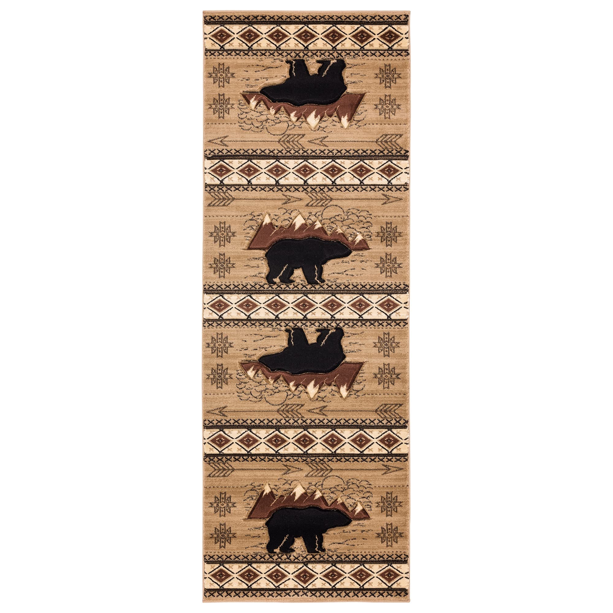 United Weavers Cottage Timberland Beige Runner Rug 27 x 74”