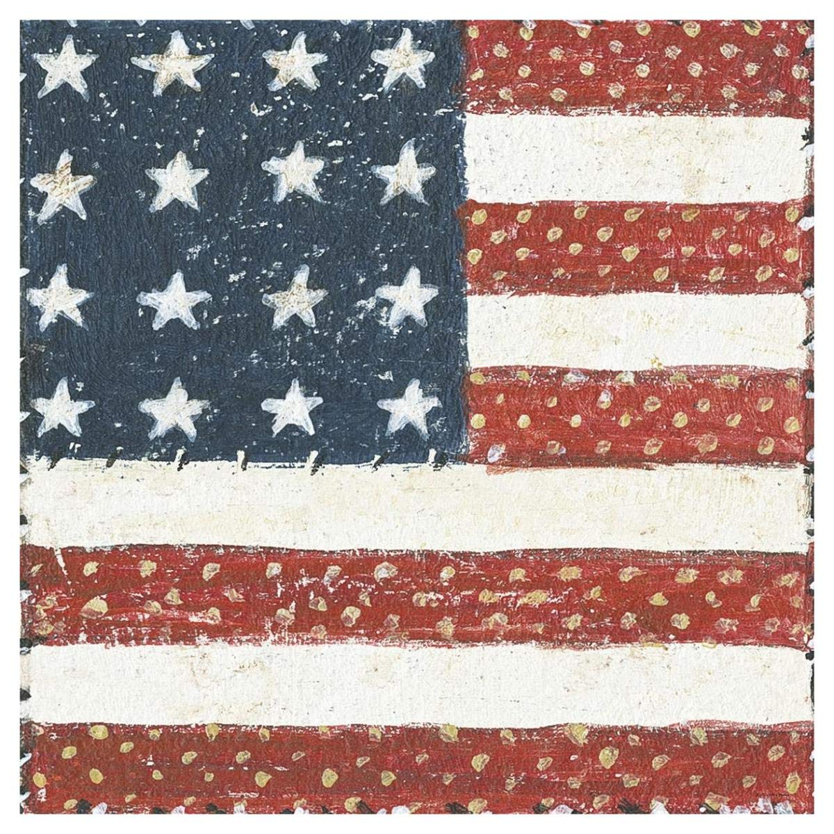 Americana Quilt IV -Paper Art-42x42″