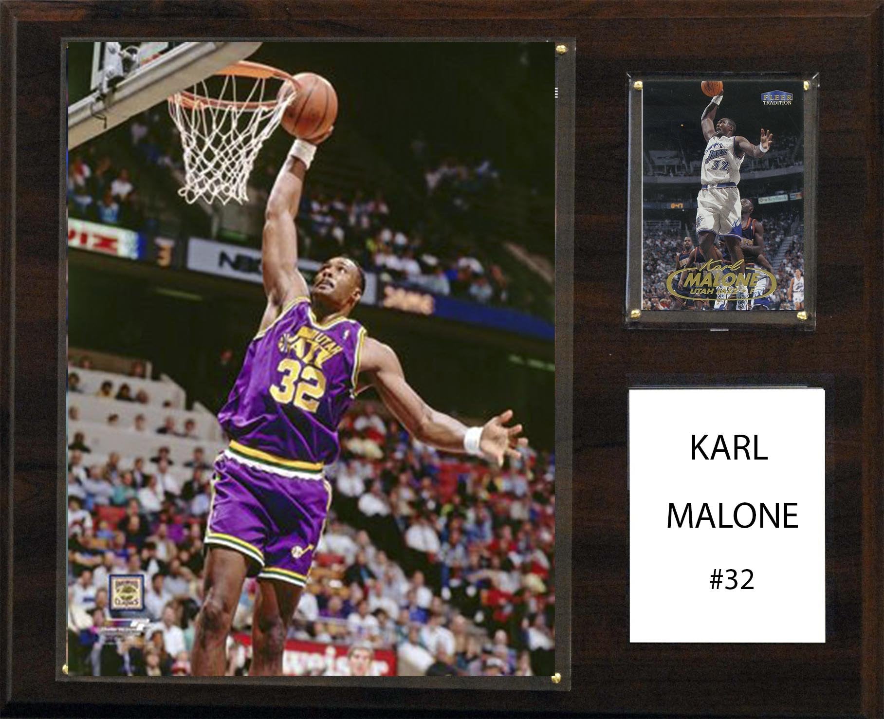 NBA 12x15″ Karl Malone Utah Jazz Player Plaque