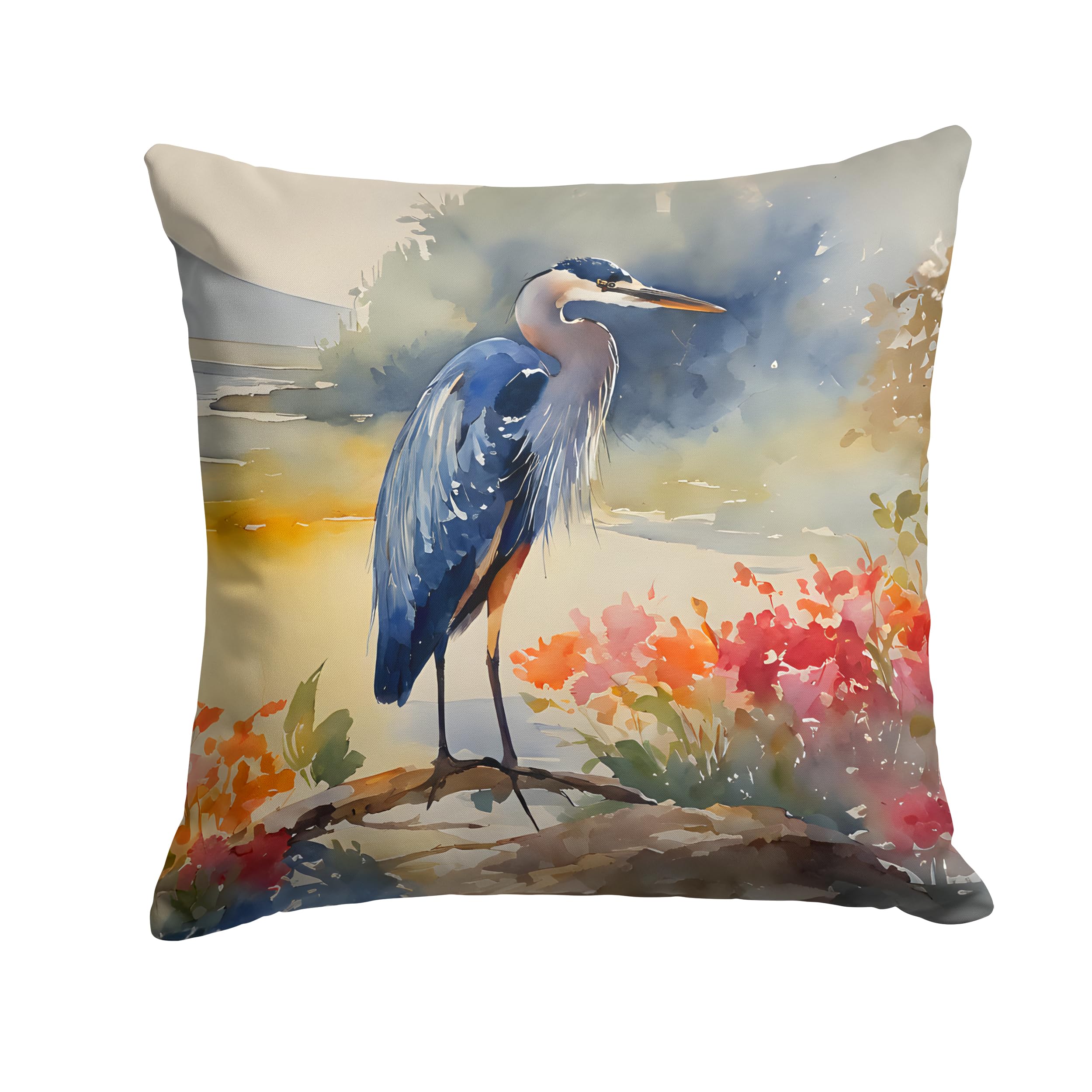 Blue Heron Throw Pillow