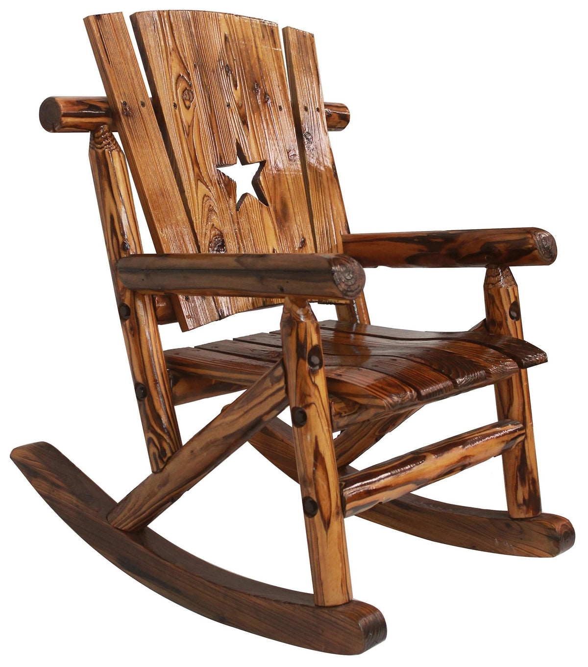 Leigh Country Tx 93772 Char-Log Children'S Rocker With Star, Child'S ...