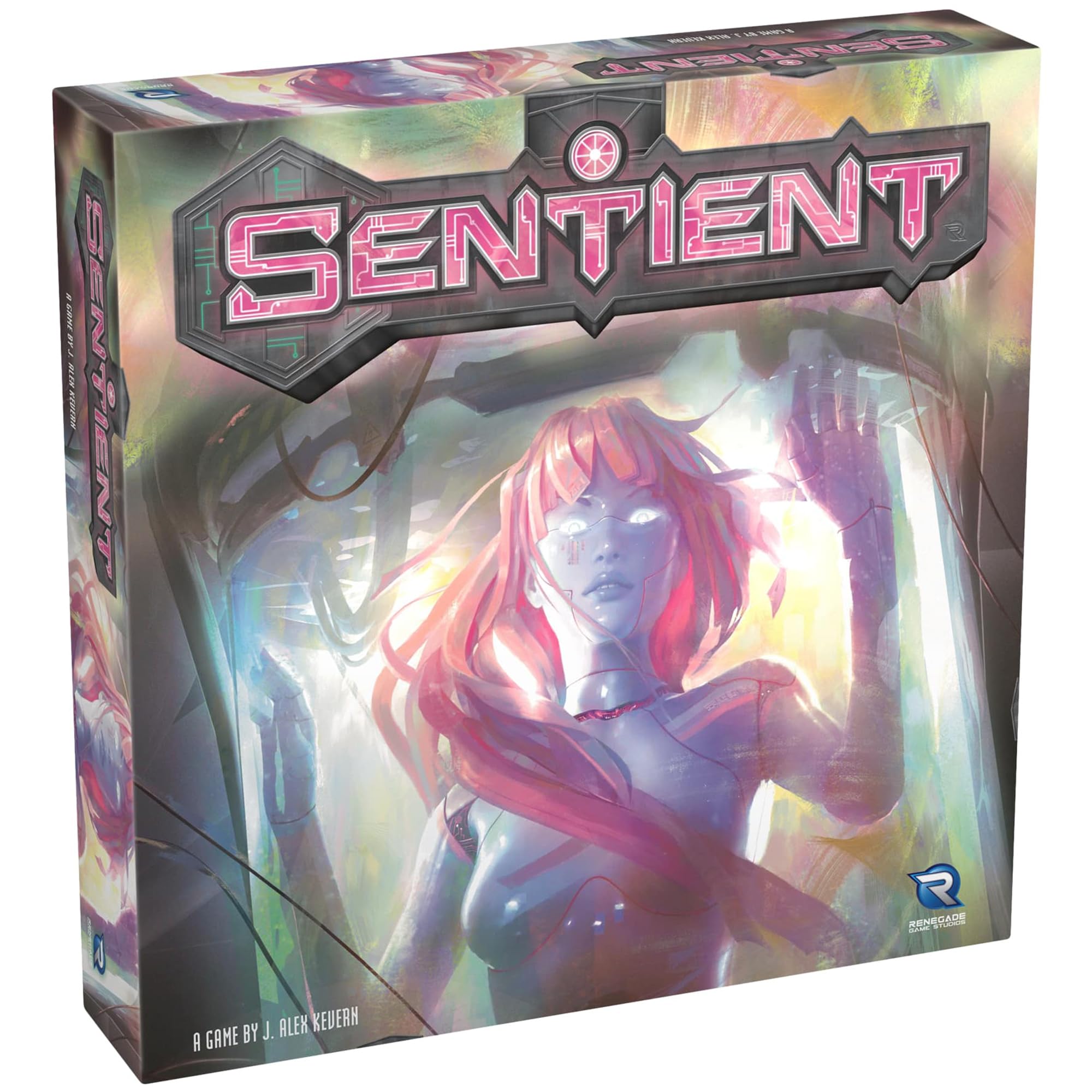 Renegade Game Studios Sentient Revised Edition Robot Strategy Board Game, Solo & Multiplayer, Ages 14+