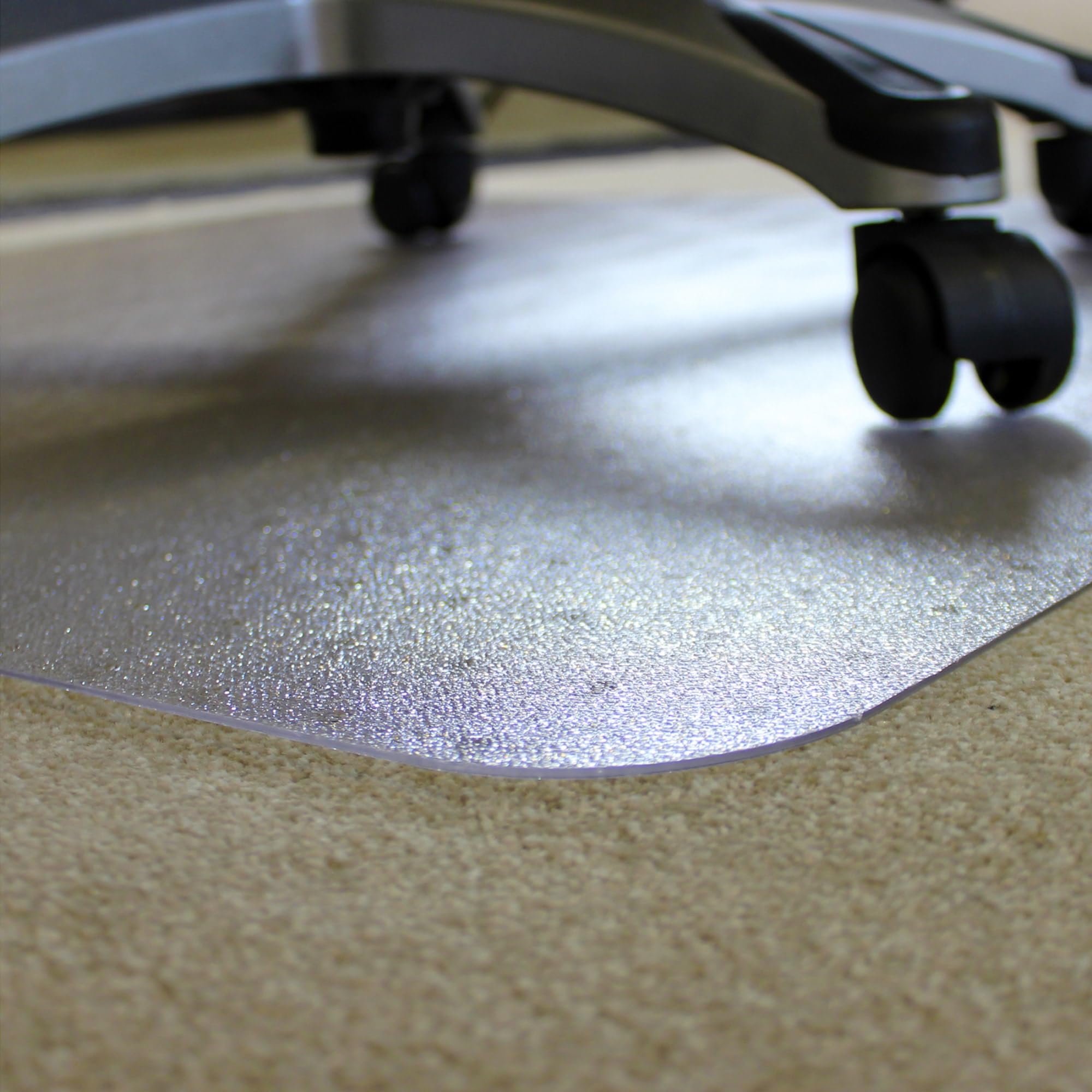 Ecotex BioPlus Rectangular Polycarbonate Chair Mat for Low / Medium Pile Carpets up to 1/2 thick - 45” x 53”