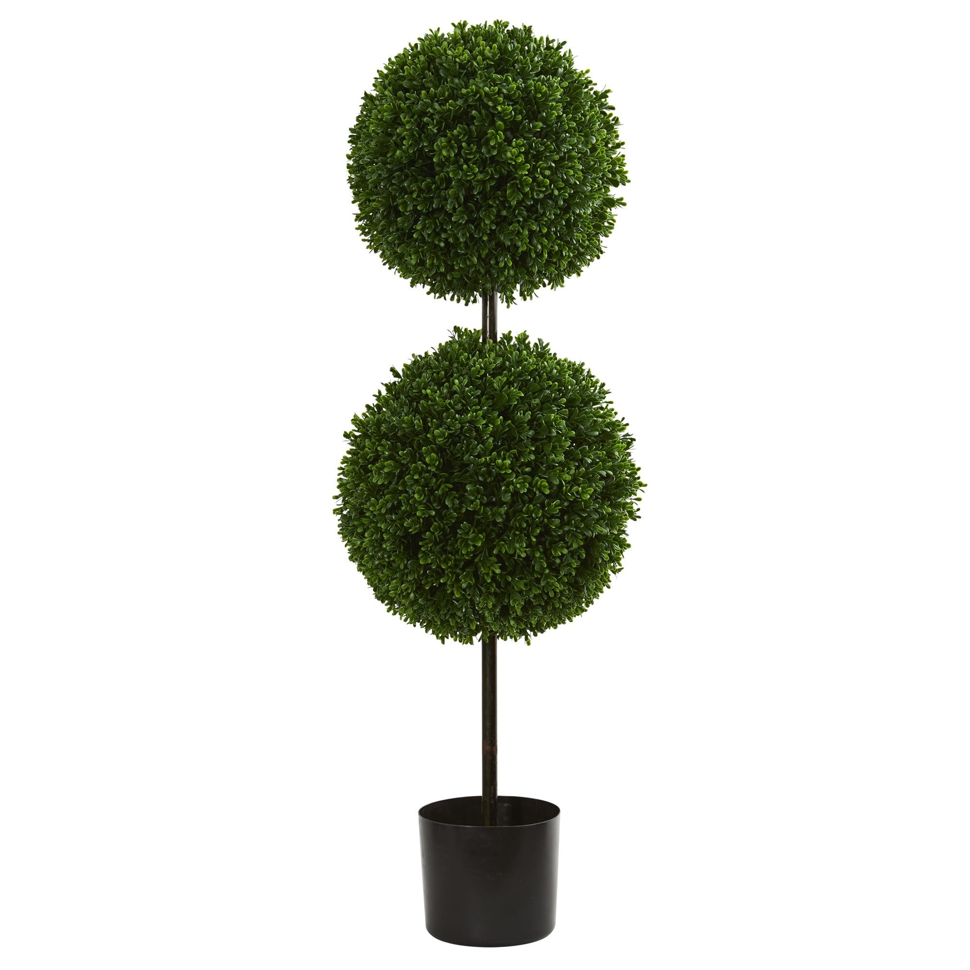 3.5 Boxwood Double Ball Artificial Topiary Tree UV Resistant (Indoor/Outdoor)