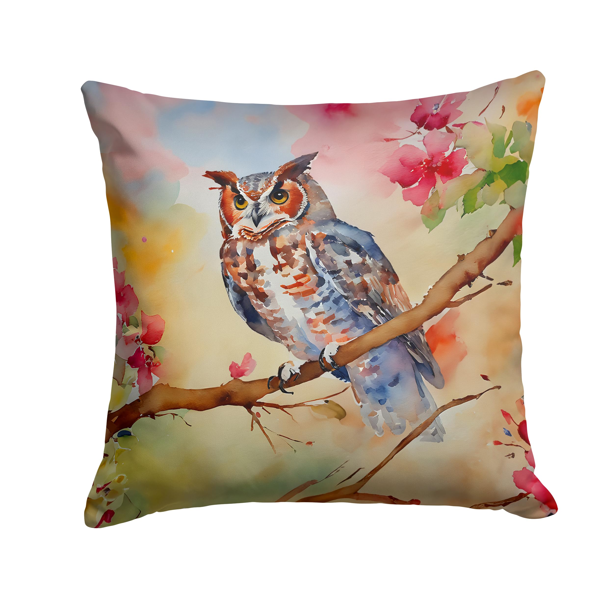 Eastern Screech Owl Throw Pillow