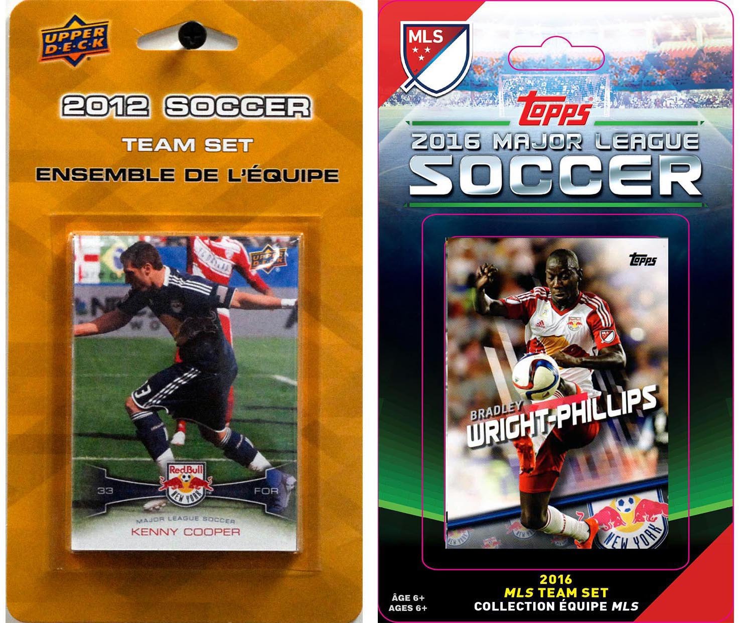 MLS New York Red Bulls 2 Different Licensed Trading Card Team Sets