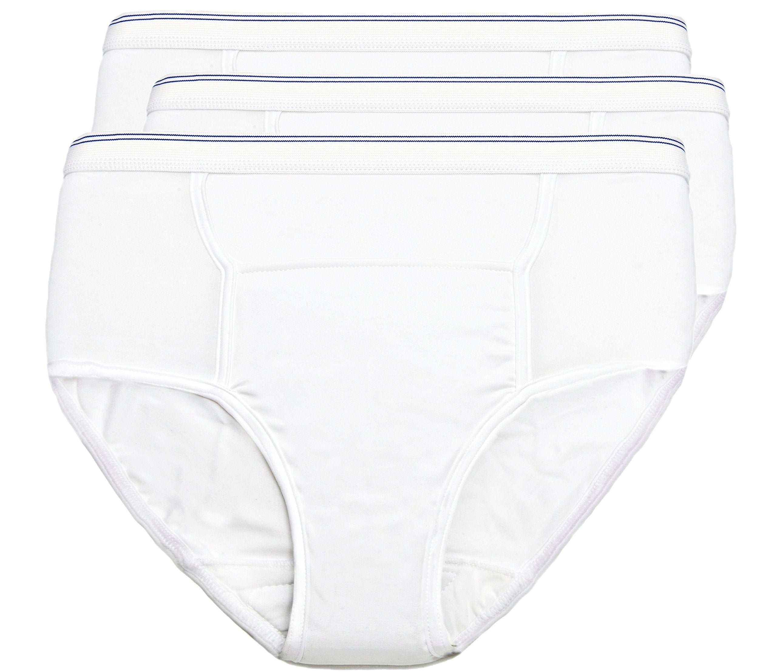 Mens Reusable Incontinence Brief 6oz 3-Pack - Size -3X-Large 50-52