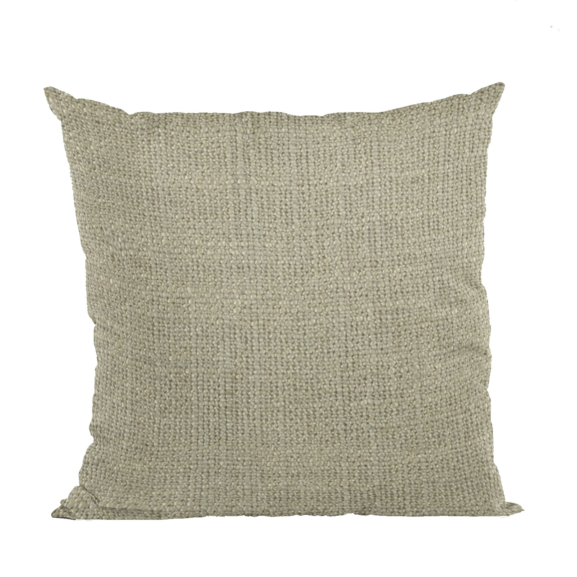 Plutus Travertine Wall Textured Solid, With Open Weave. Luxury Throw Pillow - Double sided  18 x 18”