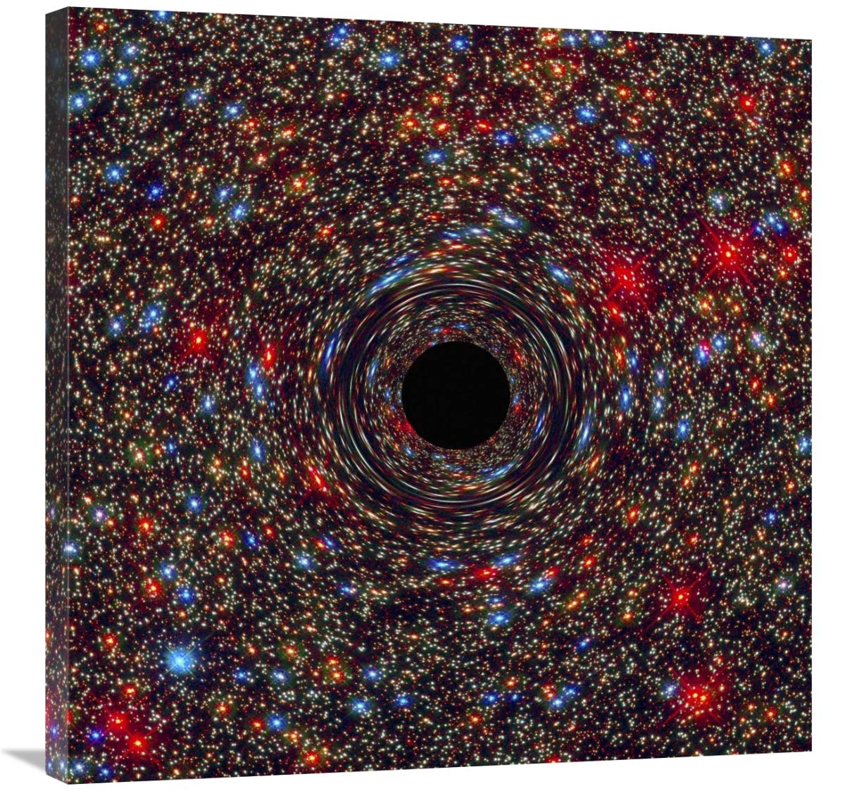 Black Hole in NGC 1600-Canvas Art-30x30”