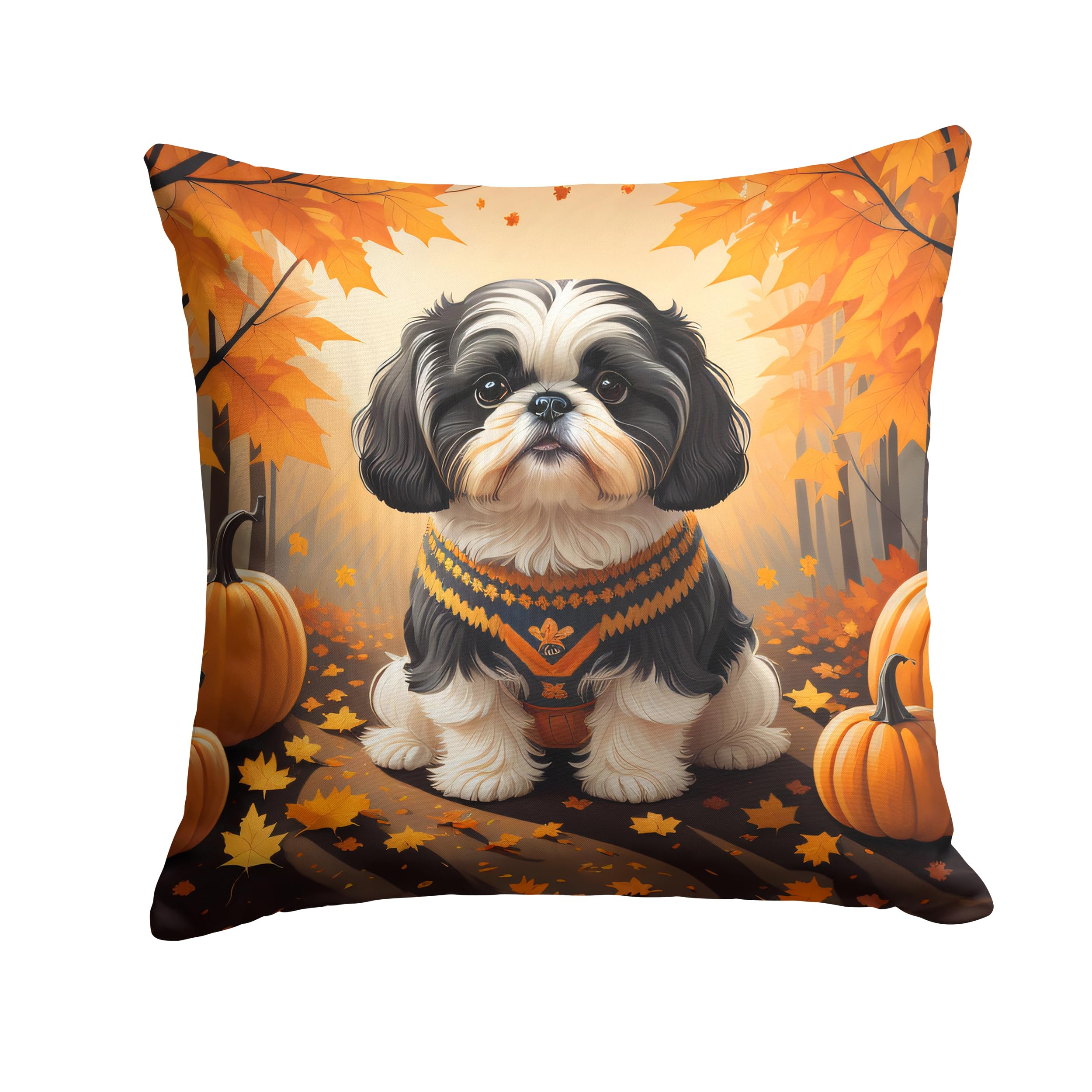 Shih Tzu Fall Throw Pillow