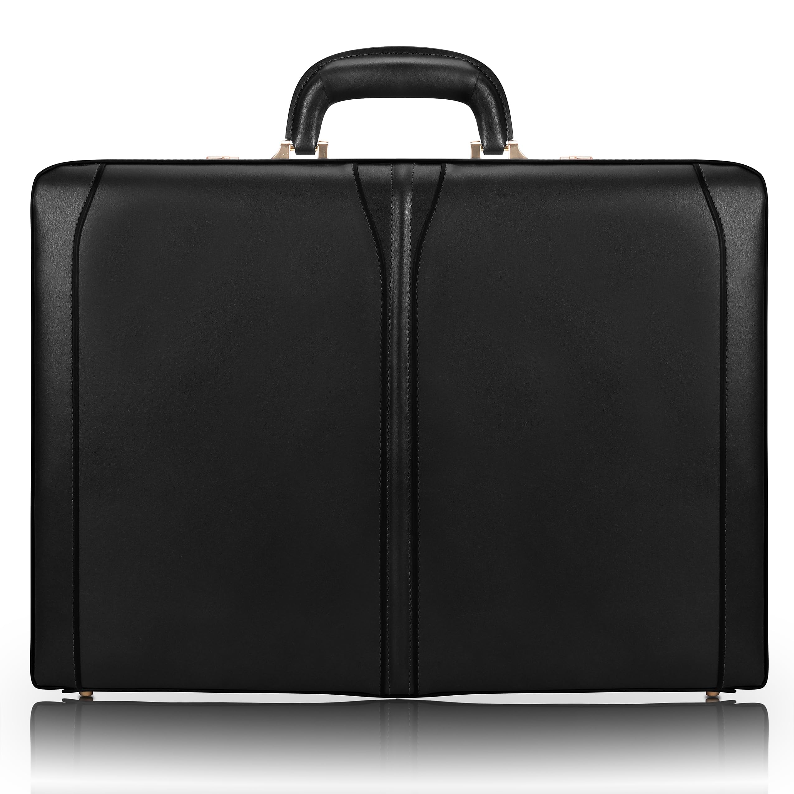 Mckleinusa V Series, Turner, Top Grain Cowhide Leather, Leather 4.5 Expandable Attach   Briefcase, Black (80485), 18 L X 4 5 W