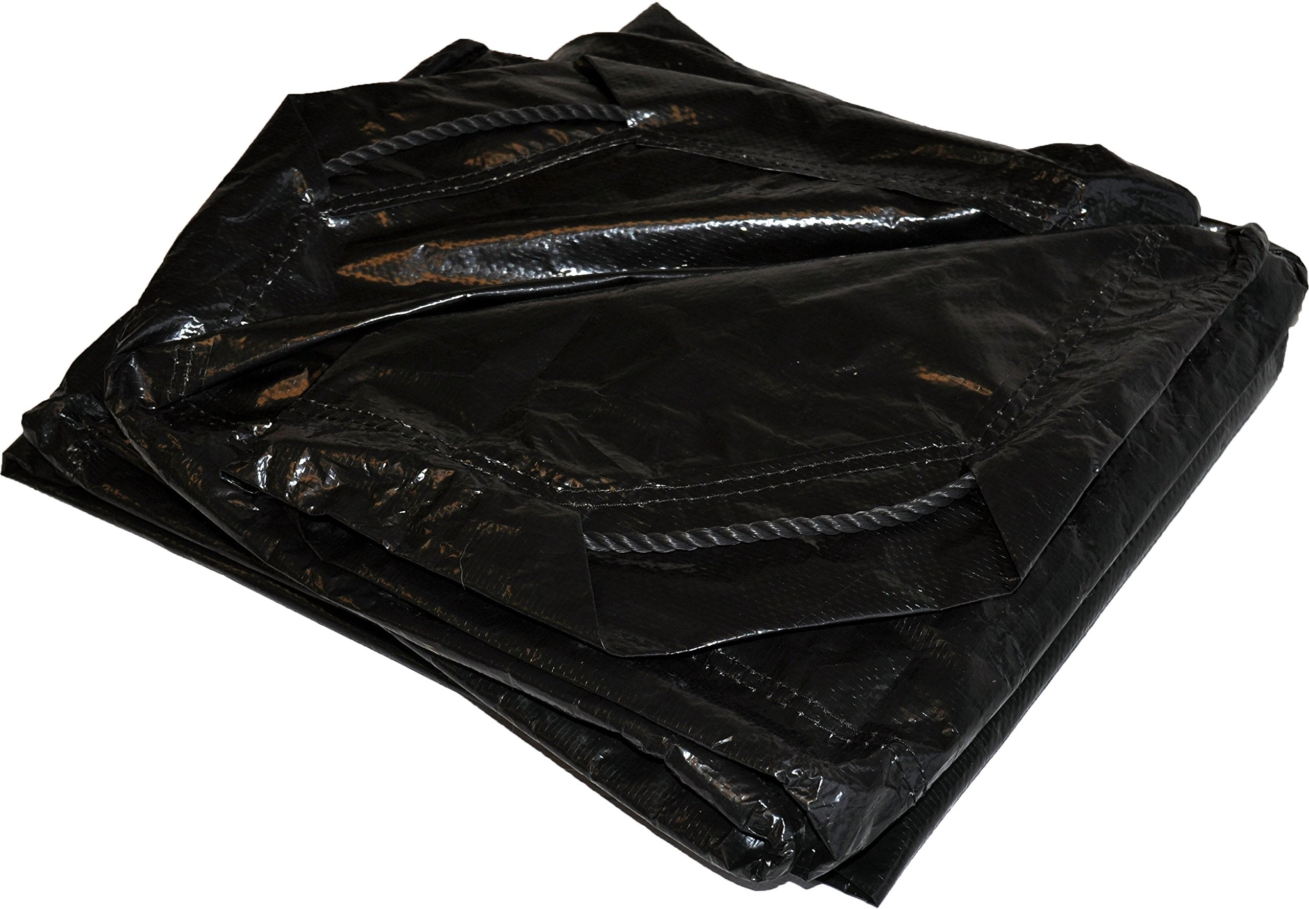 6' X 6' Dry Top Black Drawstring 8-Mil Poly Tarp Item #500660