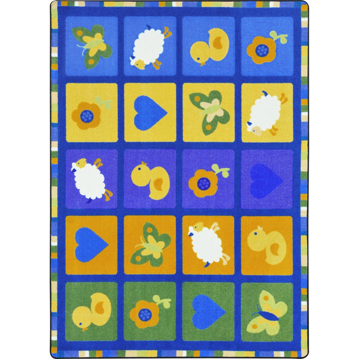 Spring Things 54 x 78??area rug in color Multi