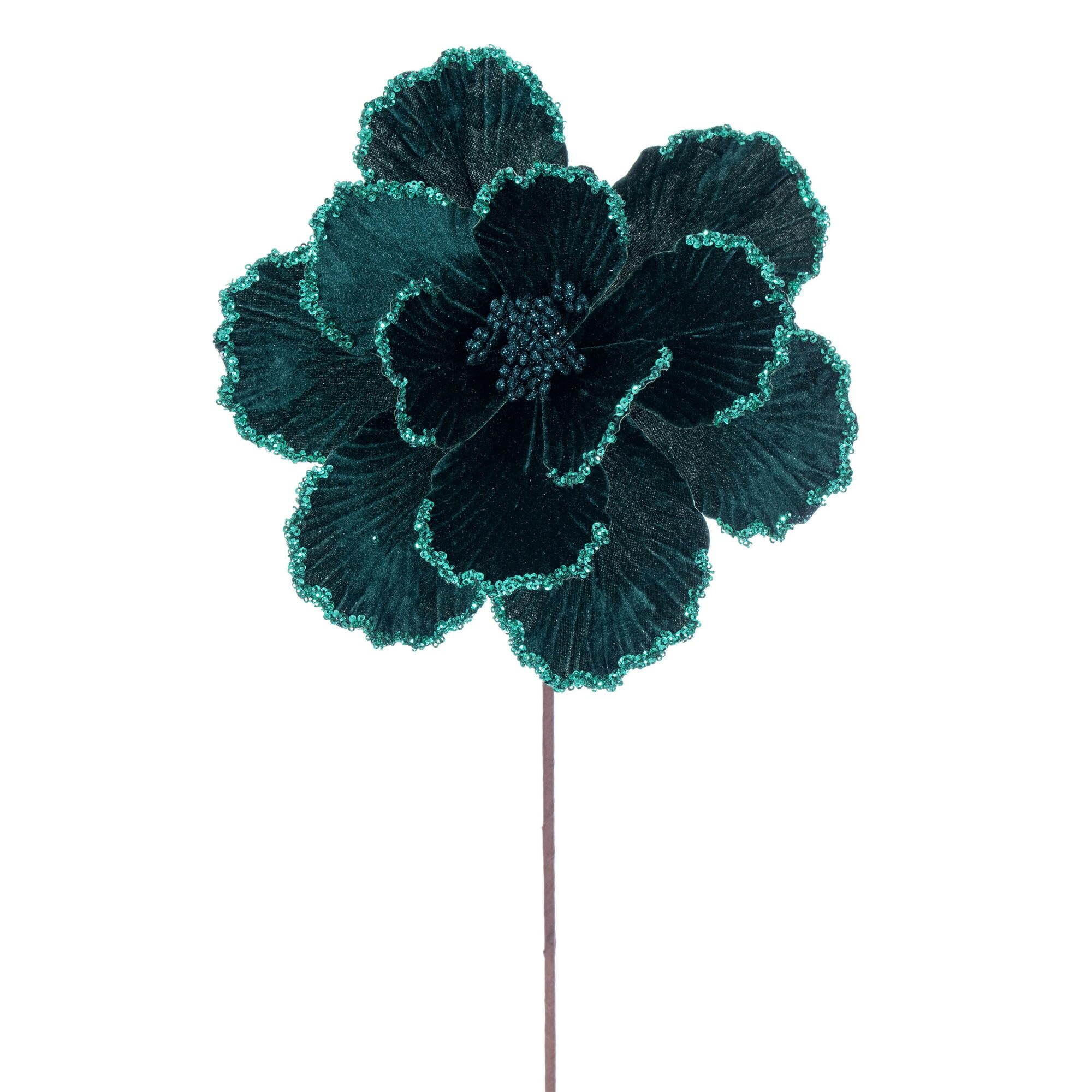 Casafoyer 20” Midnight Green Magnolia 10” Flw 3/Bg - (Pack Of 2)