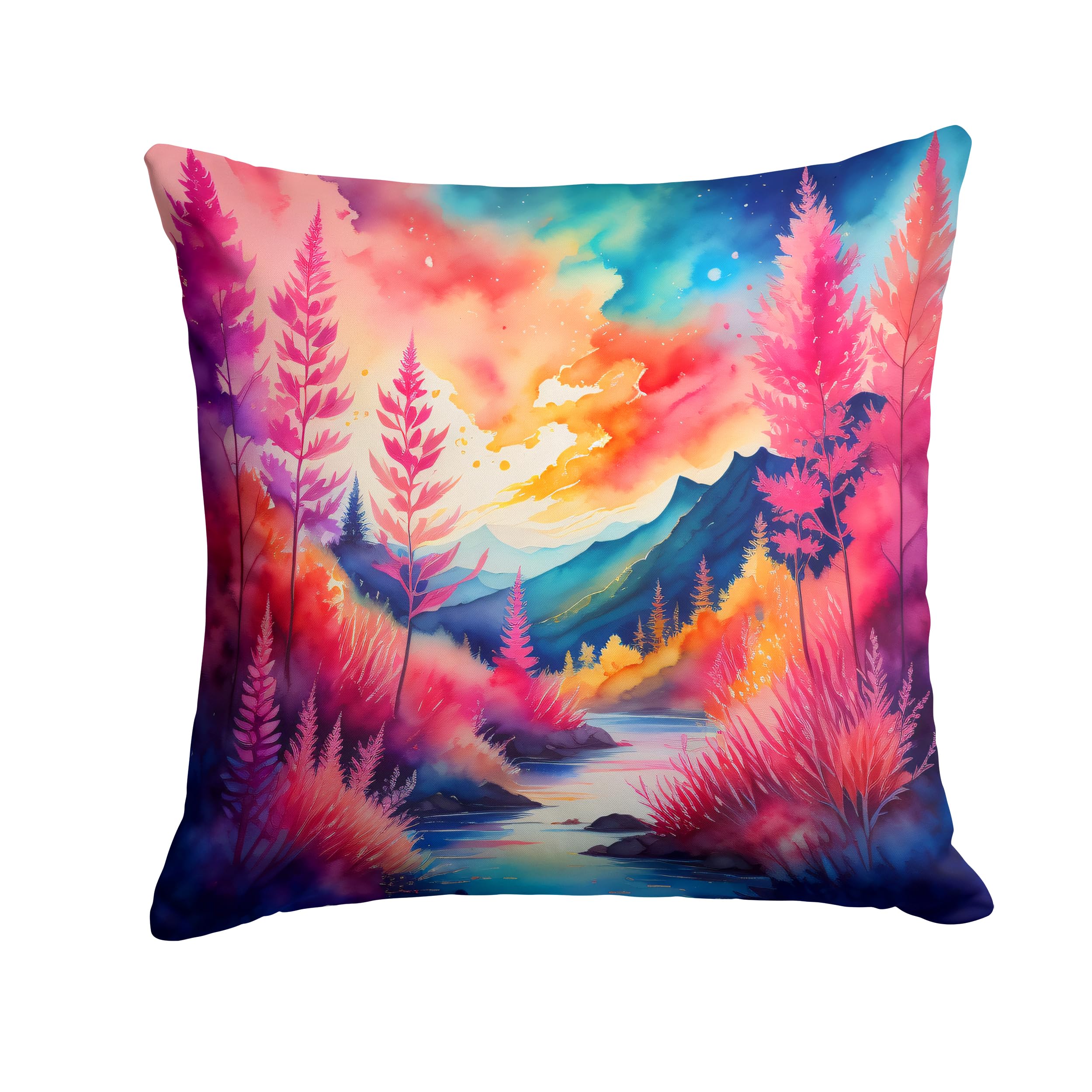 Colorful Astilbe Throw Pillow