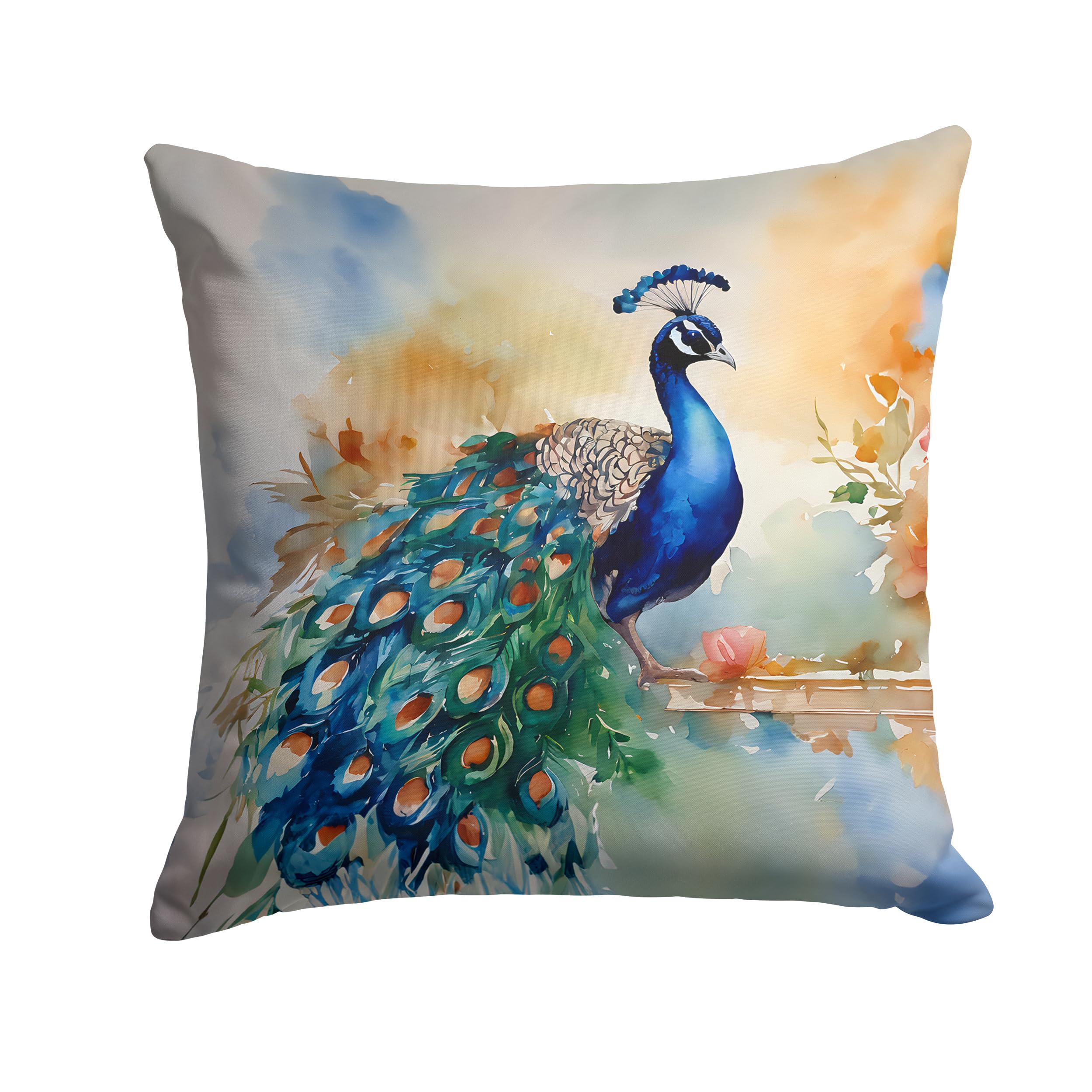 Peacock Throw Pillow
