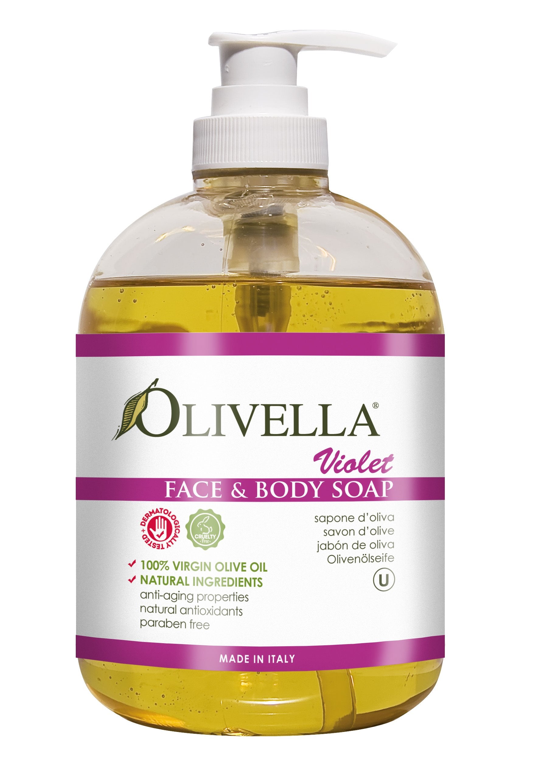 Face & Body Liquid Soap Pump - Violet