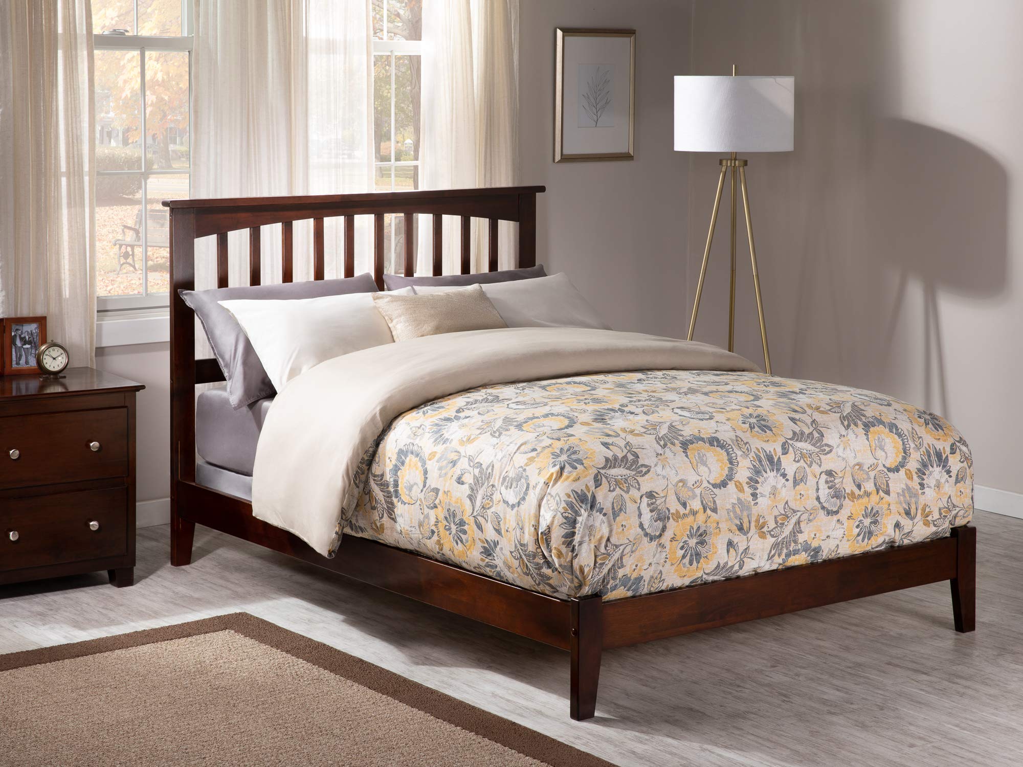 Mission Full Foundation Bed in Walnut
