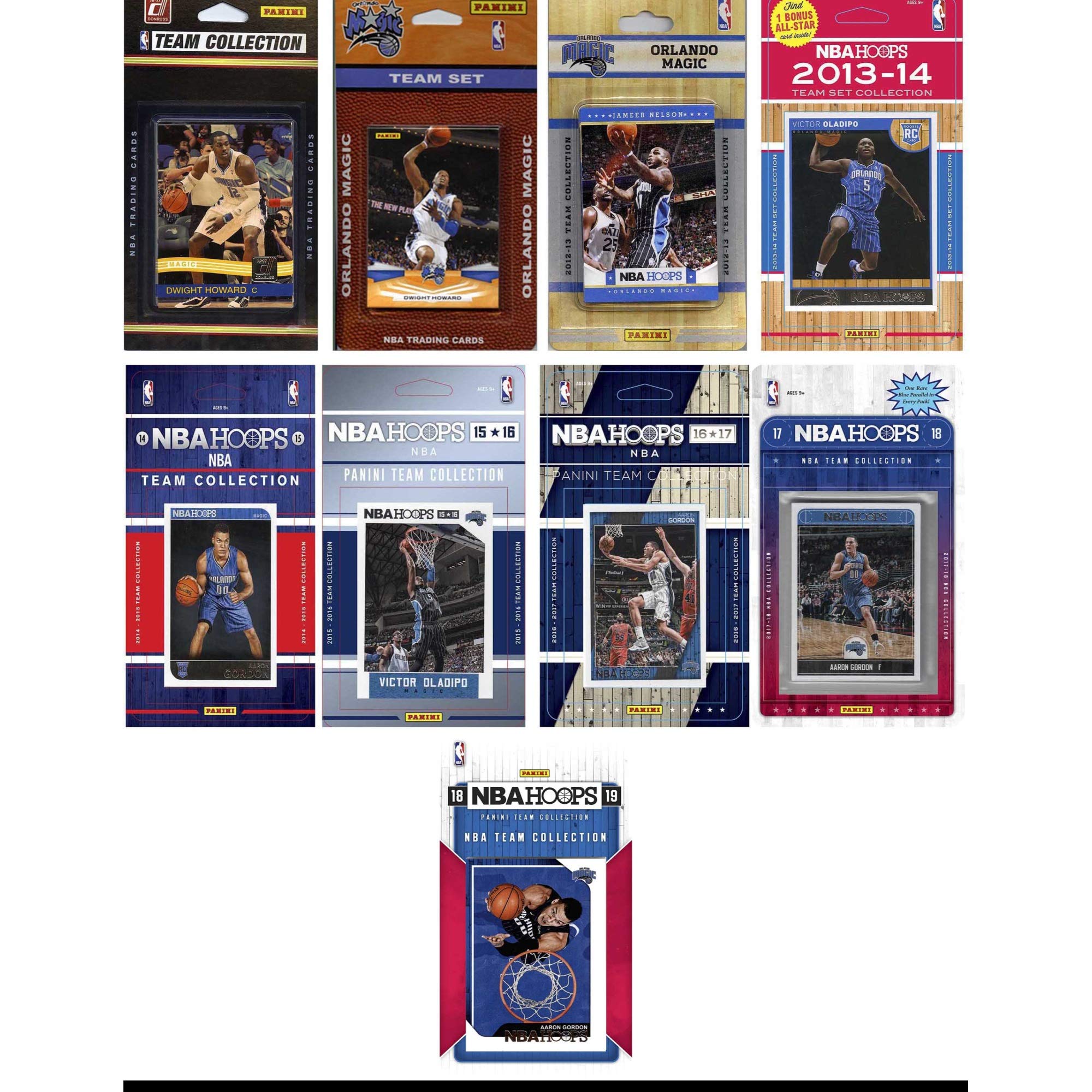 NBA Orlando Magic 9 Different Licensed Trading Card Team Sets
