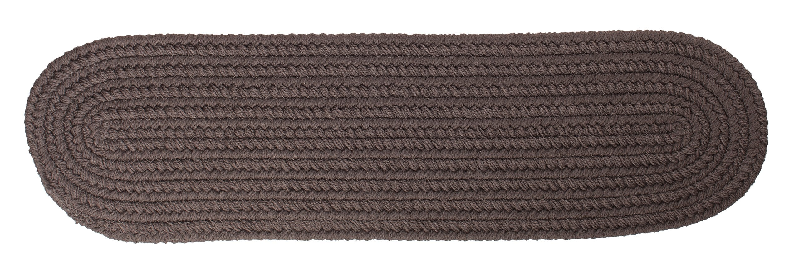 Rhody Rug S027A008X028 Braided Area Rugs, Brown Velvet , 8 x 28""