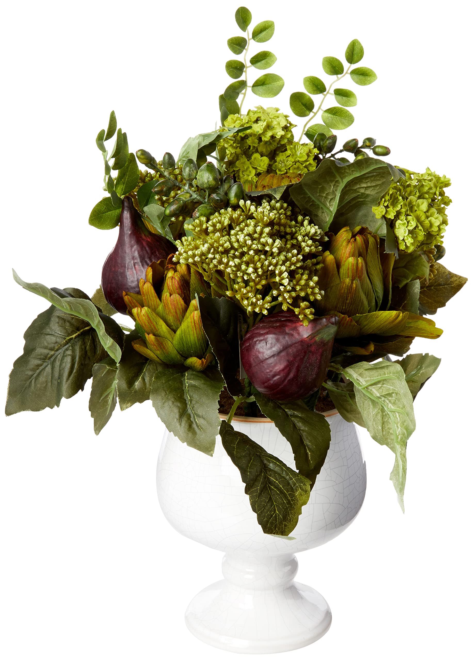 Artichoke and Hydrangea Silk Flower Arrangement