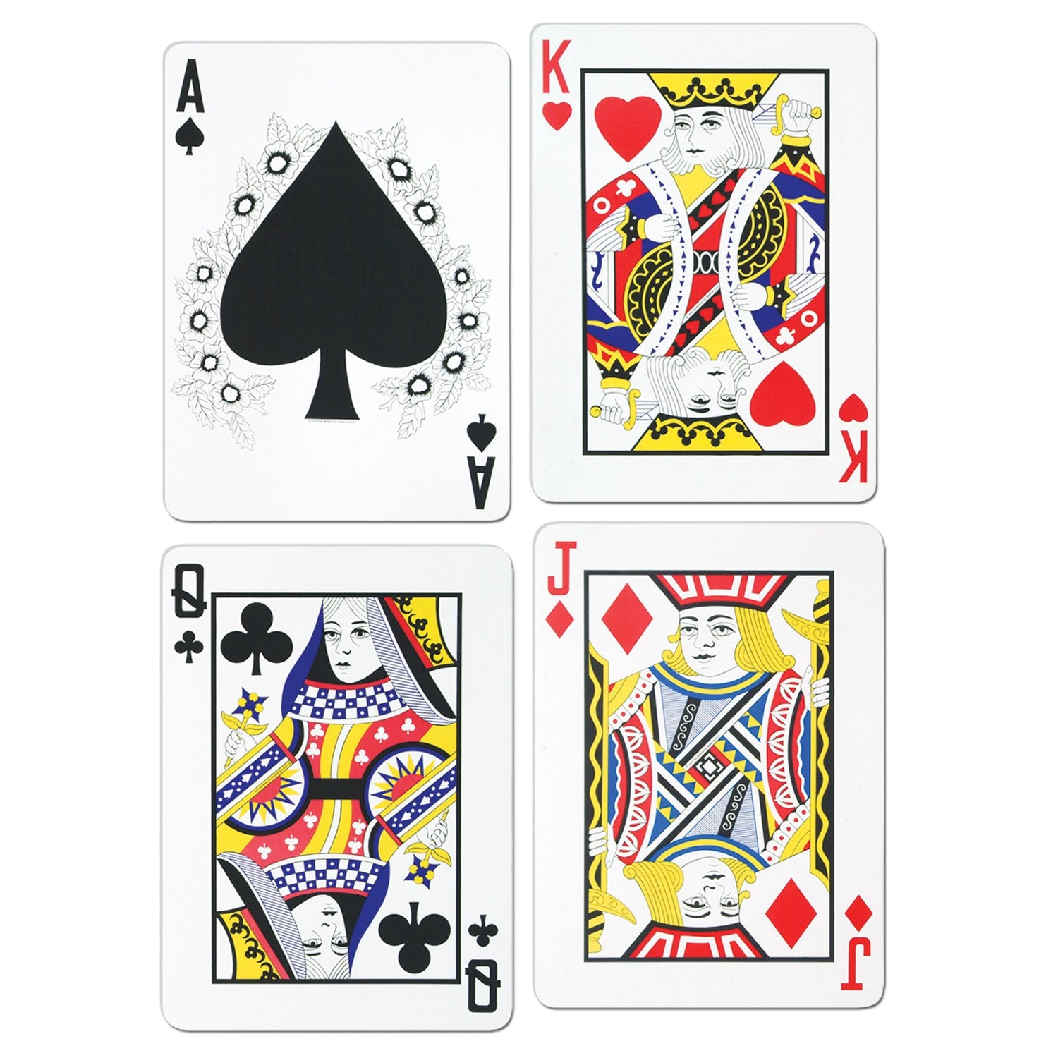 Pkgd Playing Card Cutouts (Pack of 12)