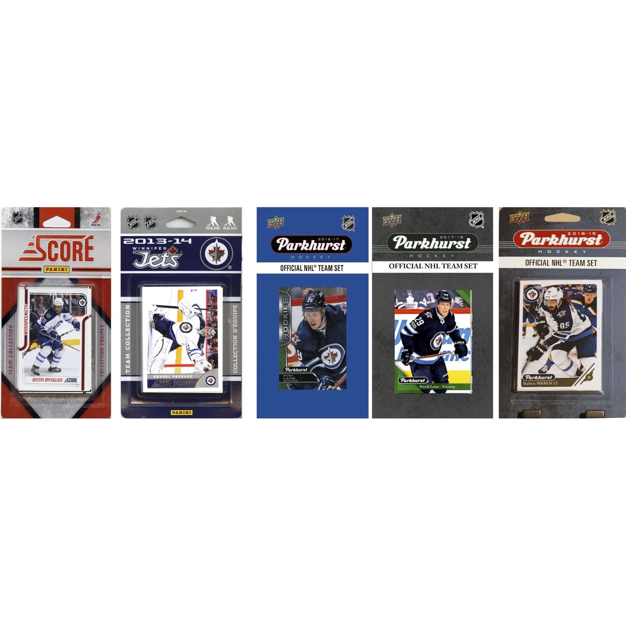 NHL Winnipeg Jets 5 Different Licensed Trading Card Team Sets