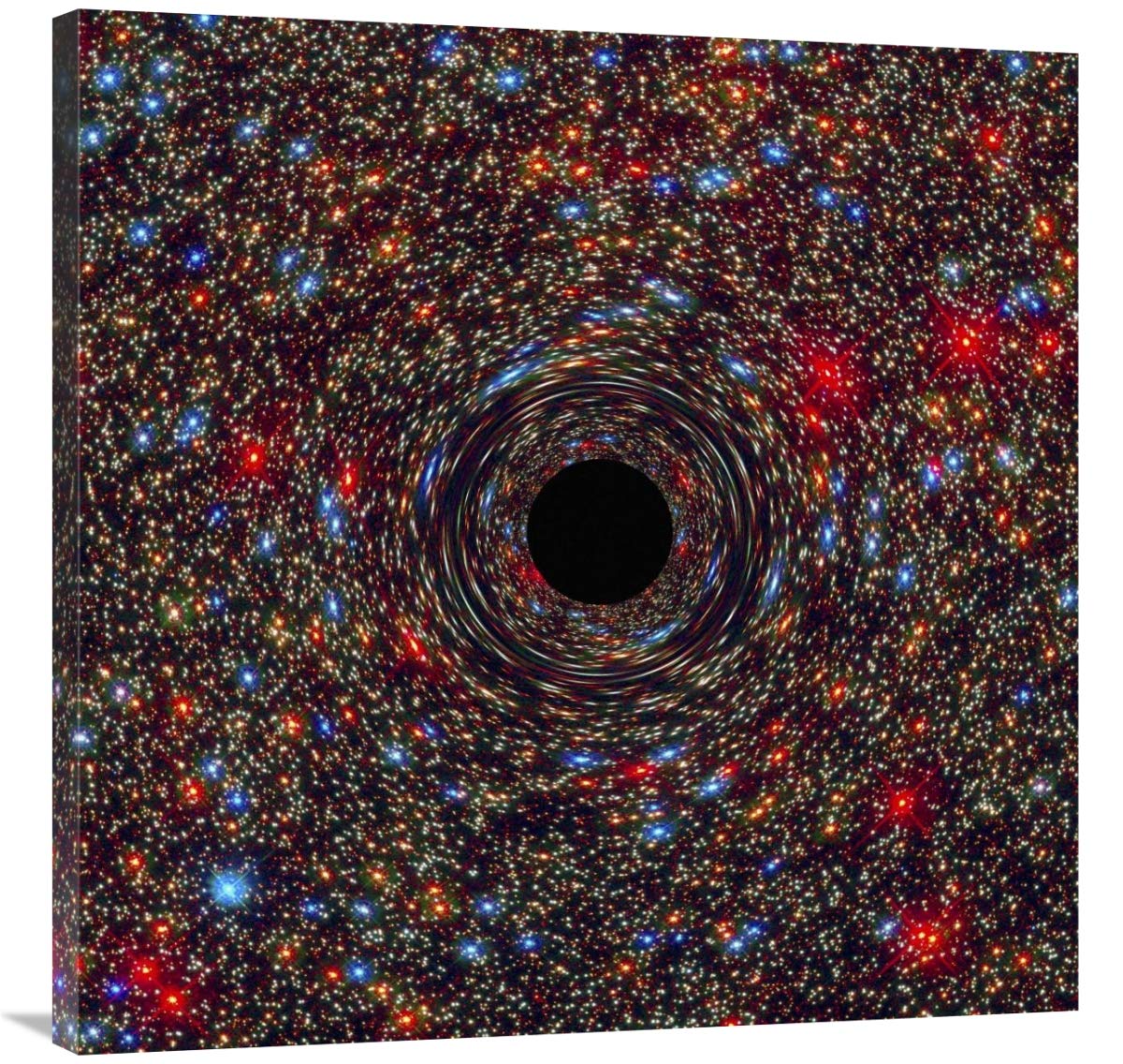 Black Hole in NGC 1600-Canvas Art-36x36”