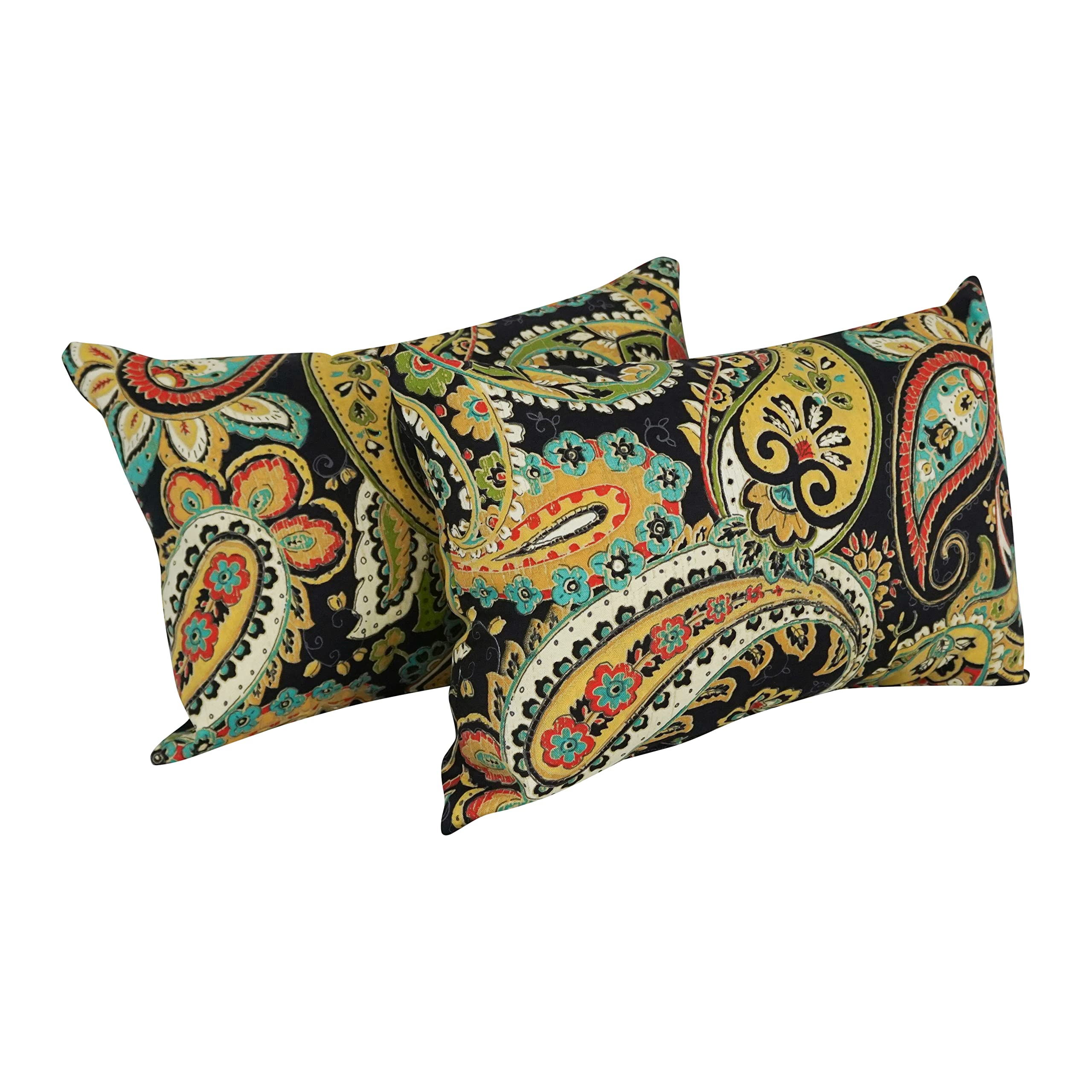 12 x 20-inch Rectangular Spun Poly Throw Pillows (Set of 2)