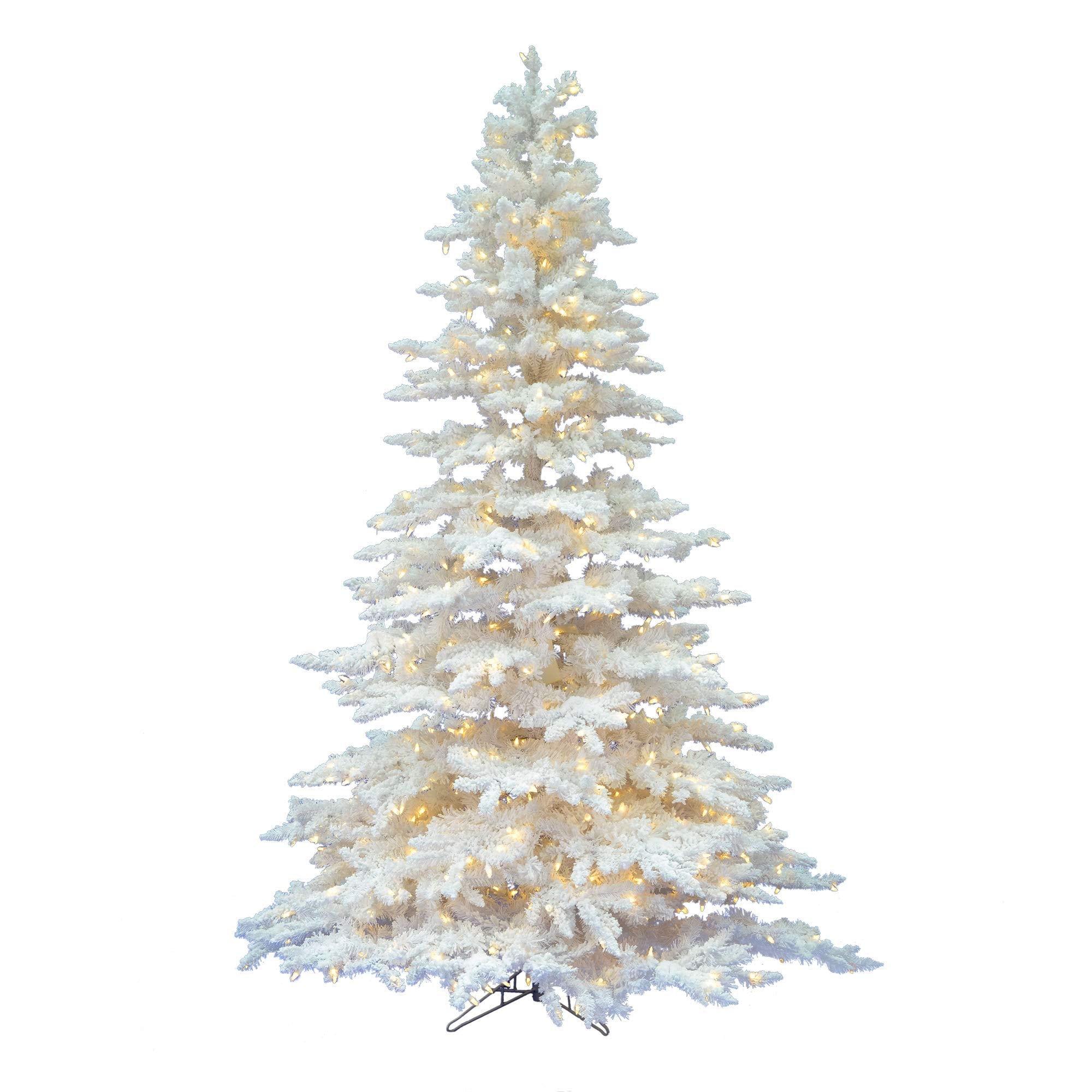 Casafoyer  6.5' x 56” Flocked White 650LED WmWht - A893666LED - (Pack Of 2)