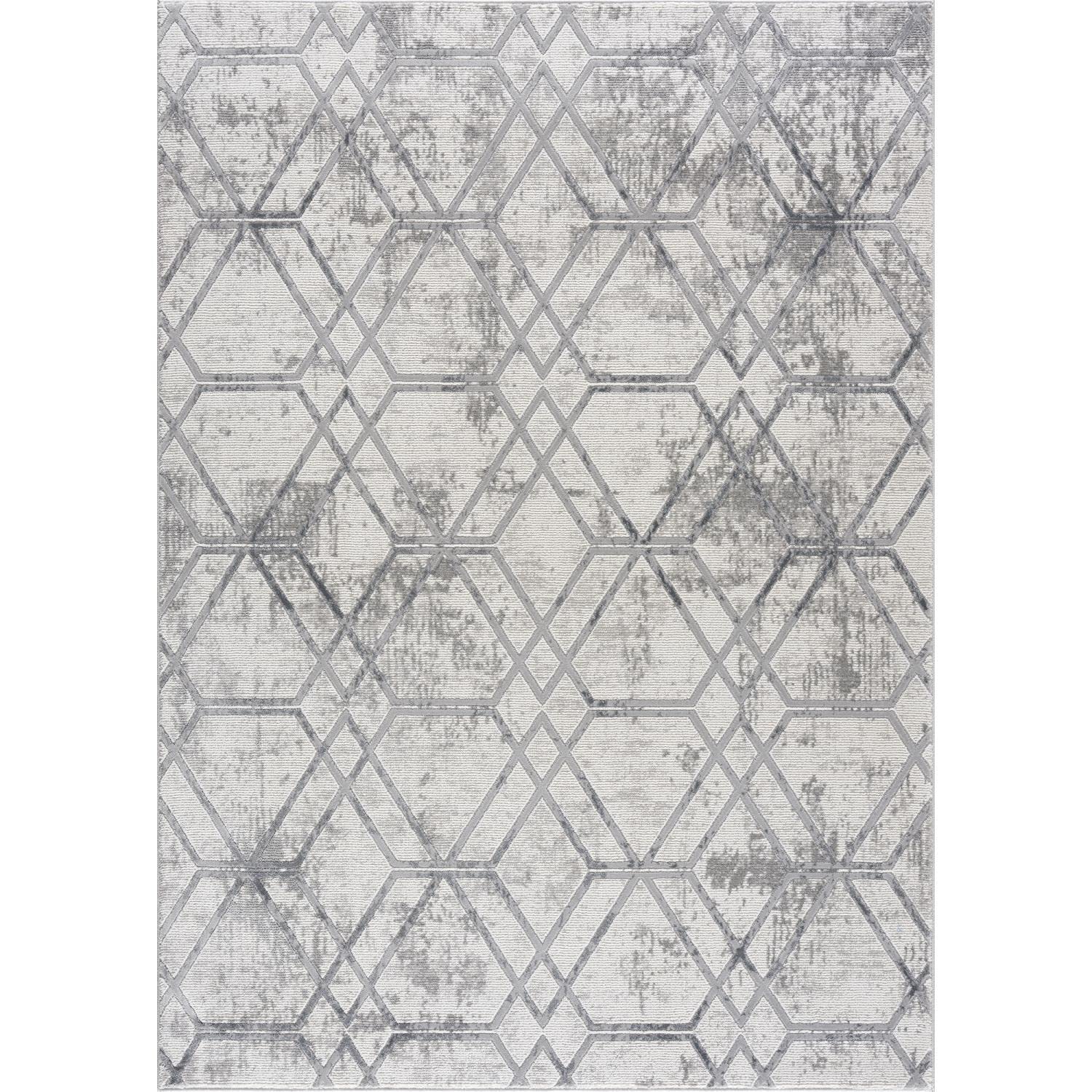 United Weavers Reserve Broadway Grey Accent Rug 111 x 3”