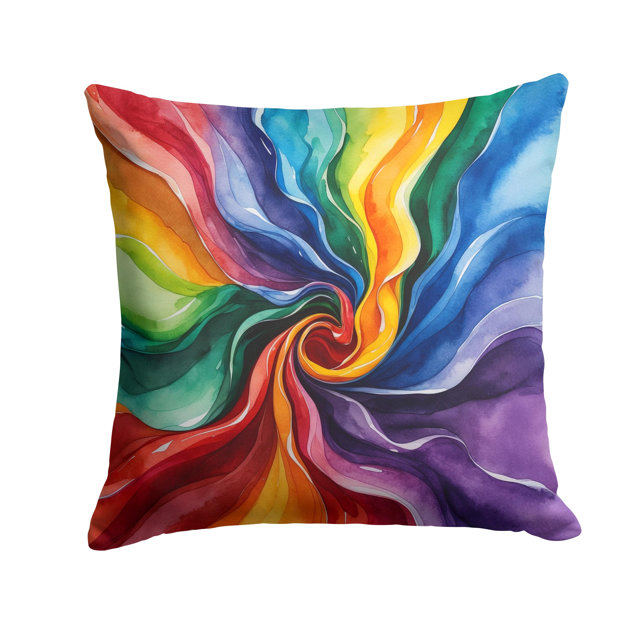 Carolines Treasures Gay Pride Throw Pillow Machine Washable, Indoor Outdoor Decorative Pillow for Couch, Bed or Patio, 18Hx18W