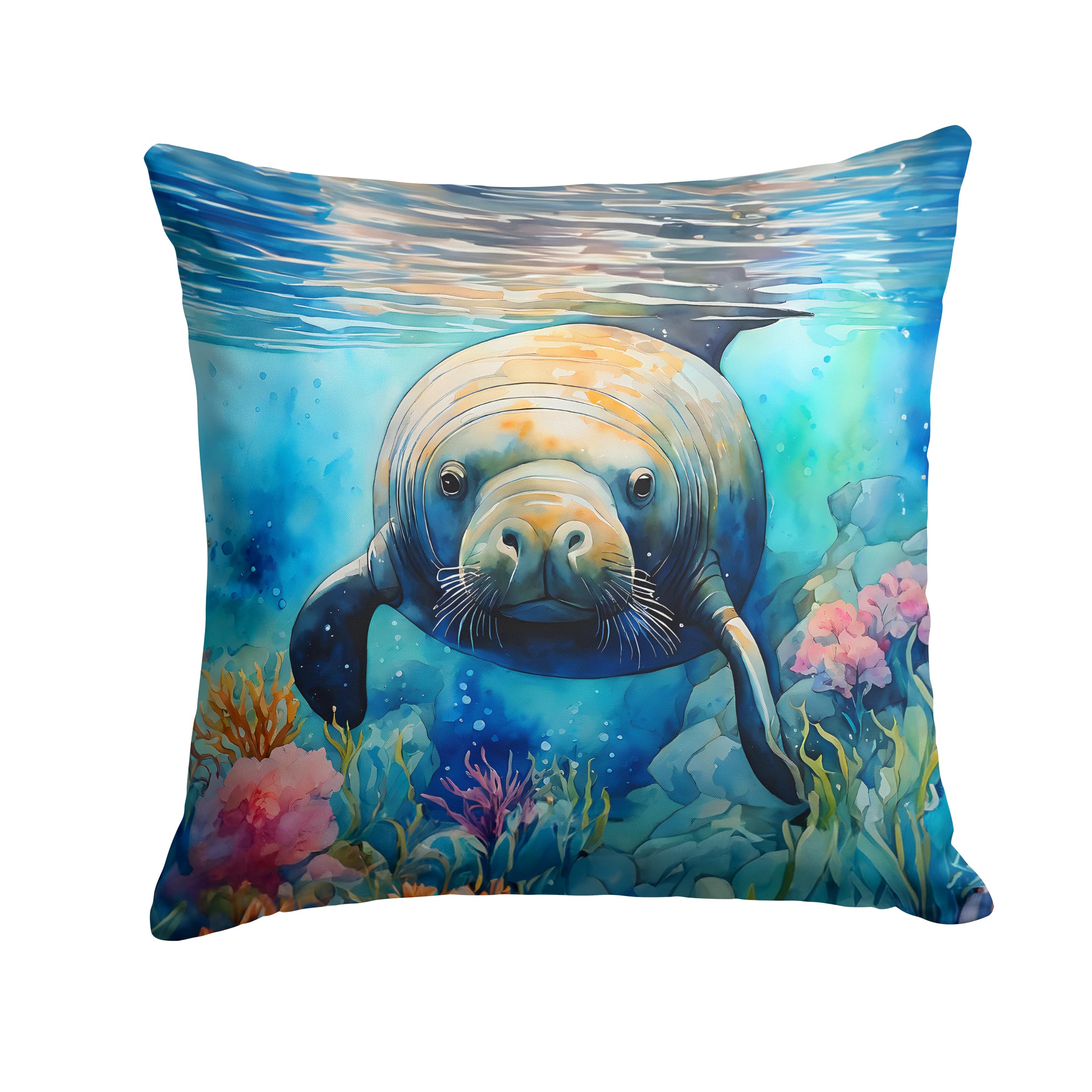 Manatee Throw Pillow