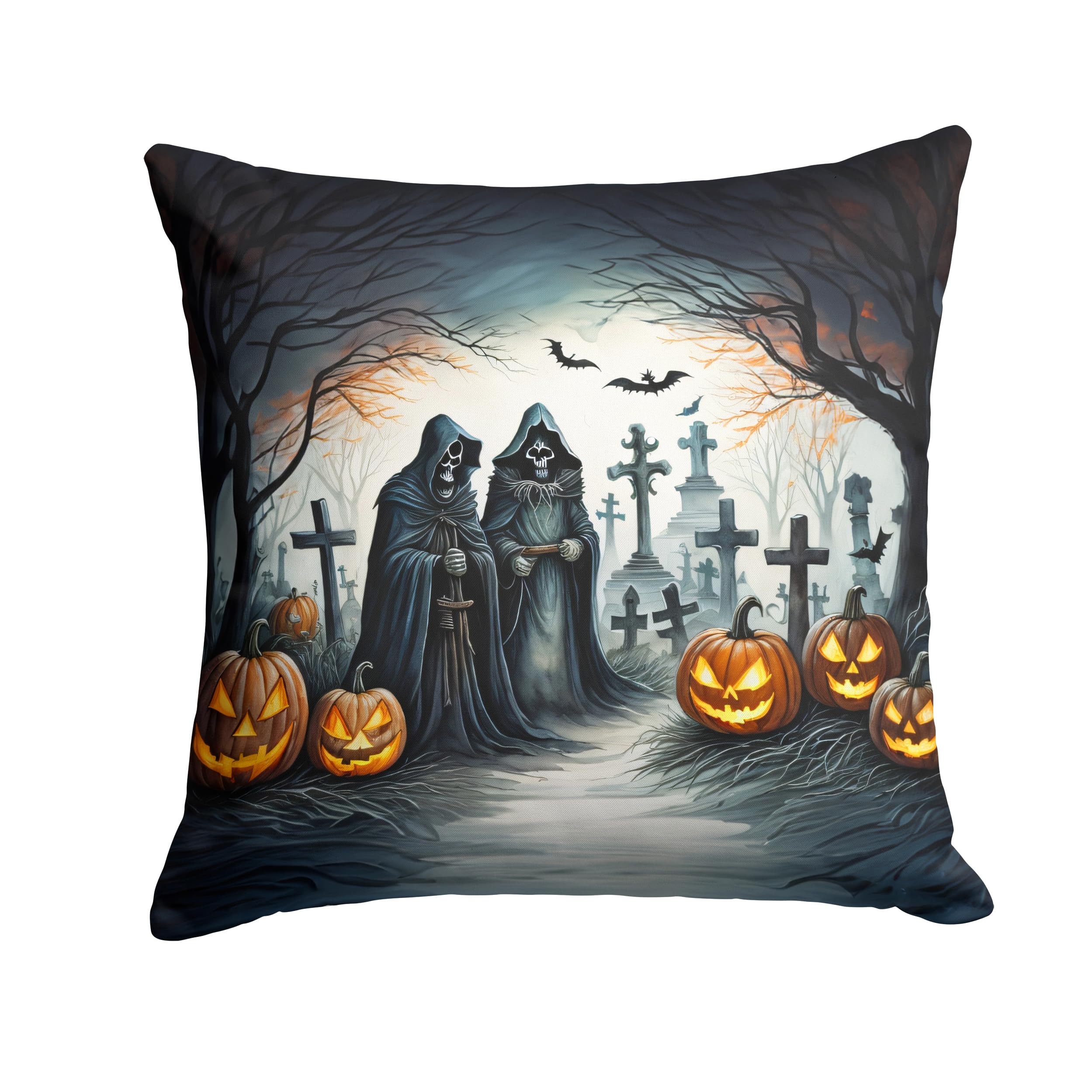 The Grim Reaper Spooky Halloween Throw Pillow