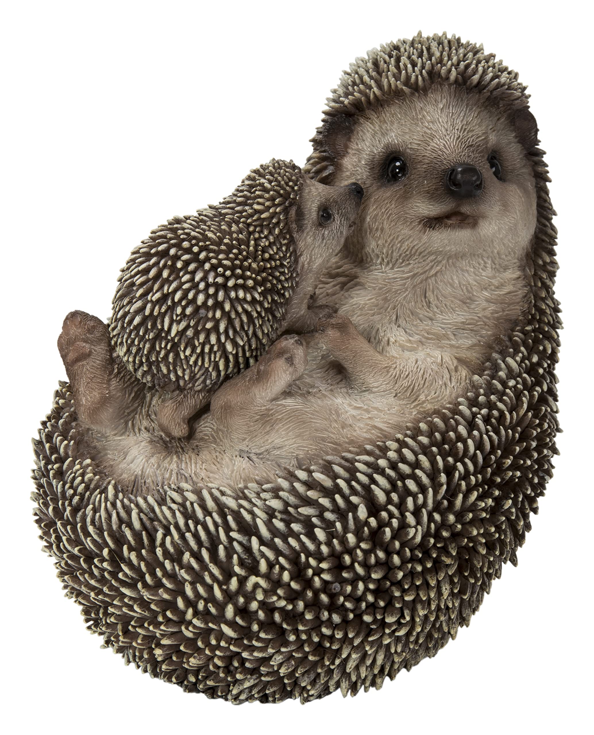 Hi-Line Gift Ltd 87743-E Mother & Baby Hedgehogs On Back