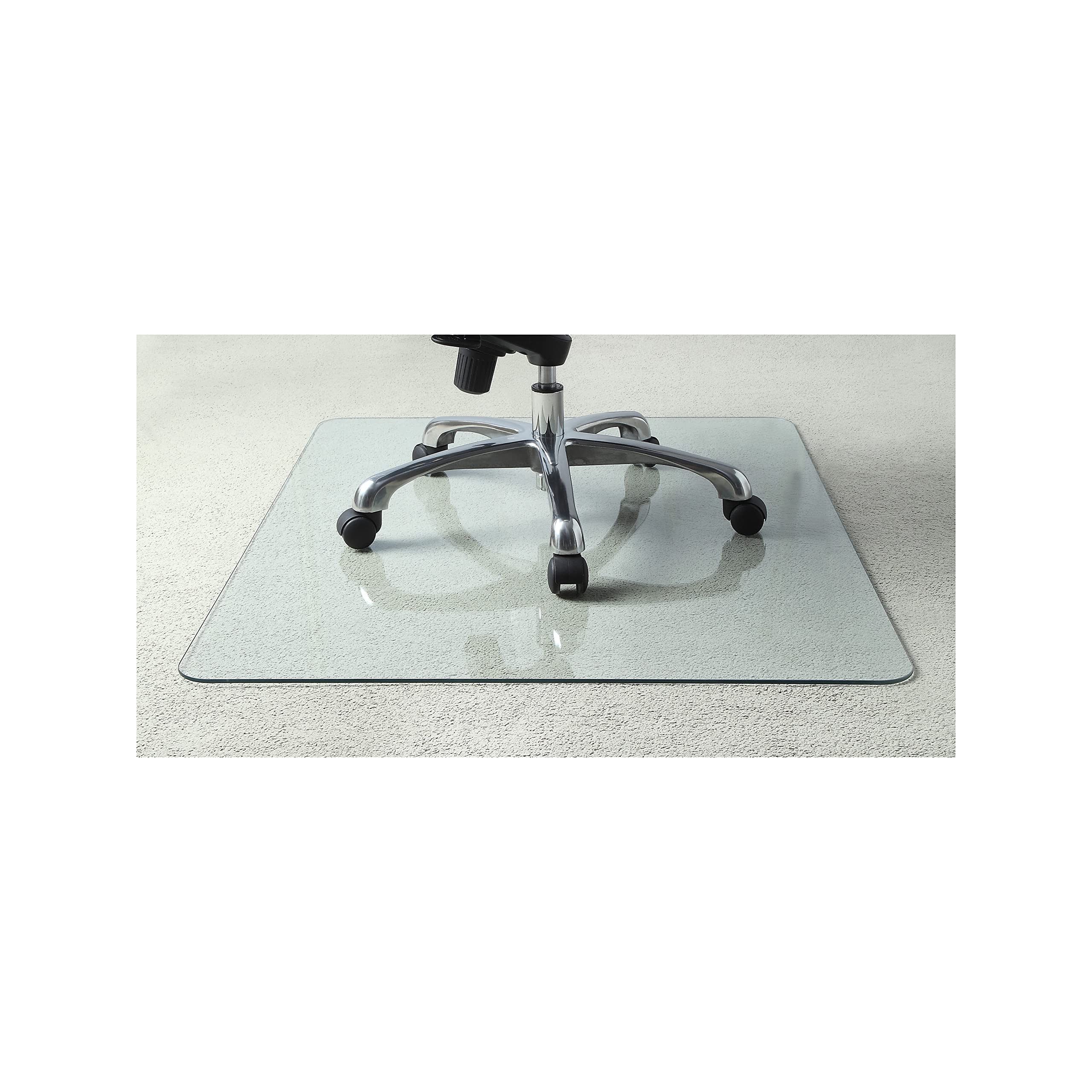 Lorell Tempered Glass Multi-Surface Chair Mat, 36