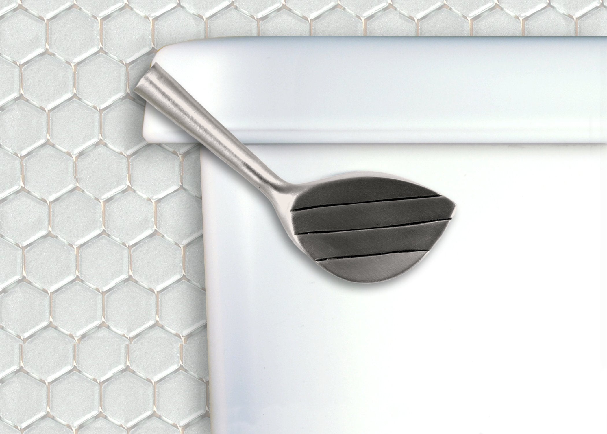 Golf Club Toilet Flush Handle Front Mount in Satin Pewter Finish